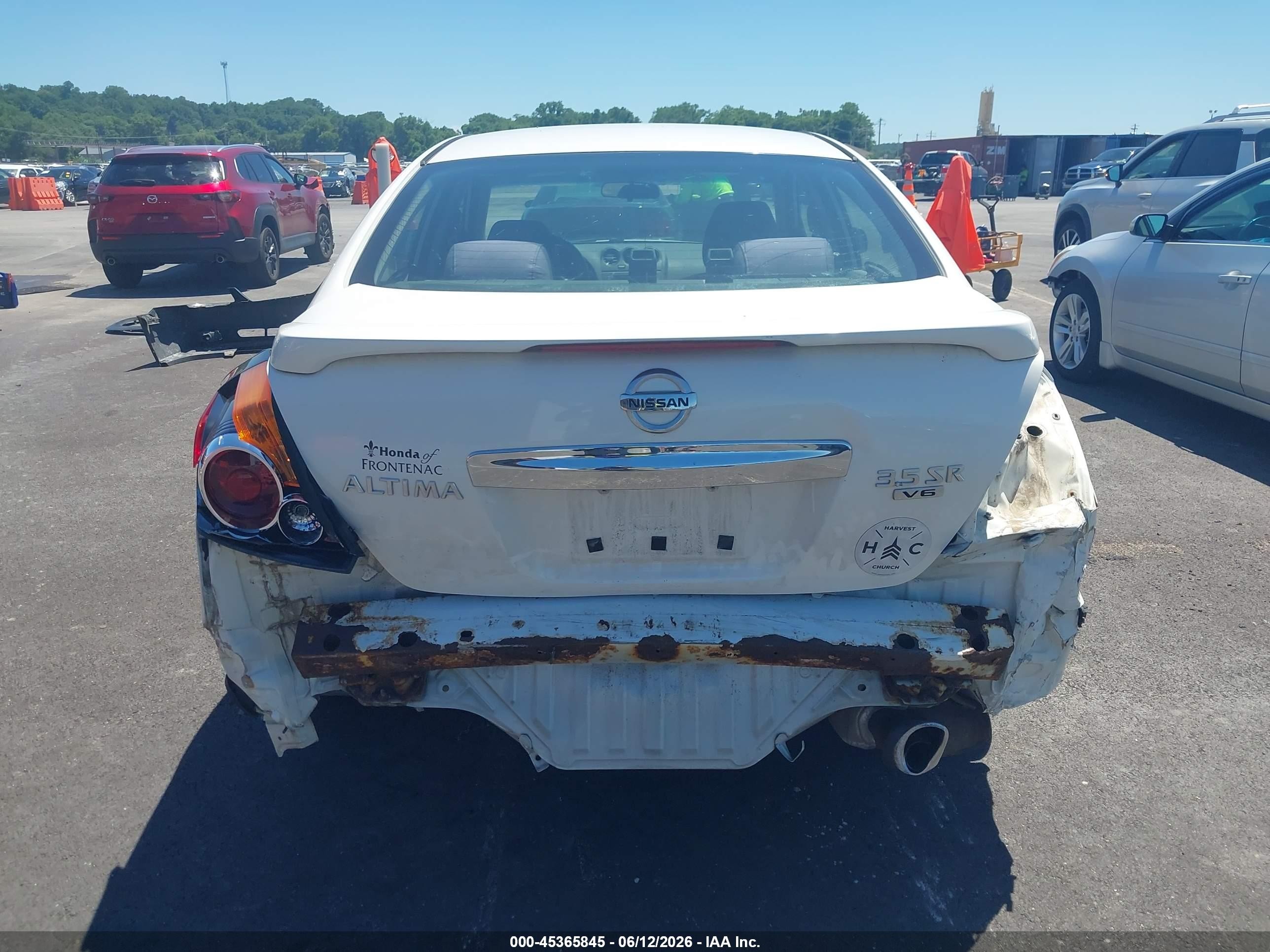 2010 Nissan Altima 3.5 Sr White vin: 1N4BL2AP8AC117323