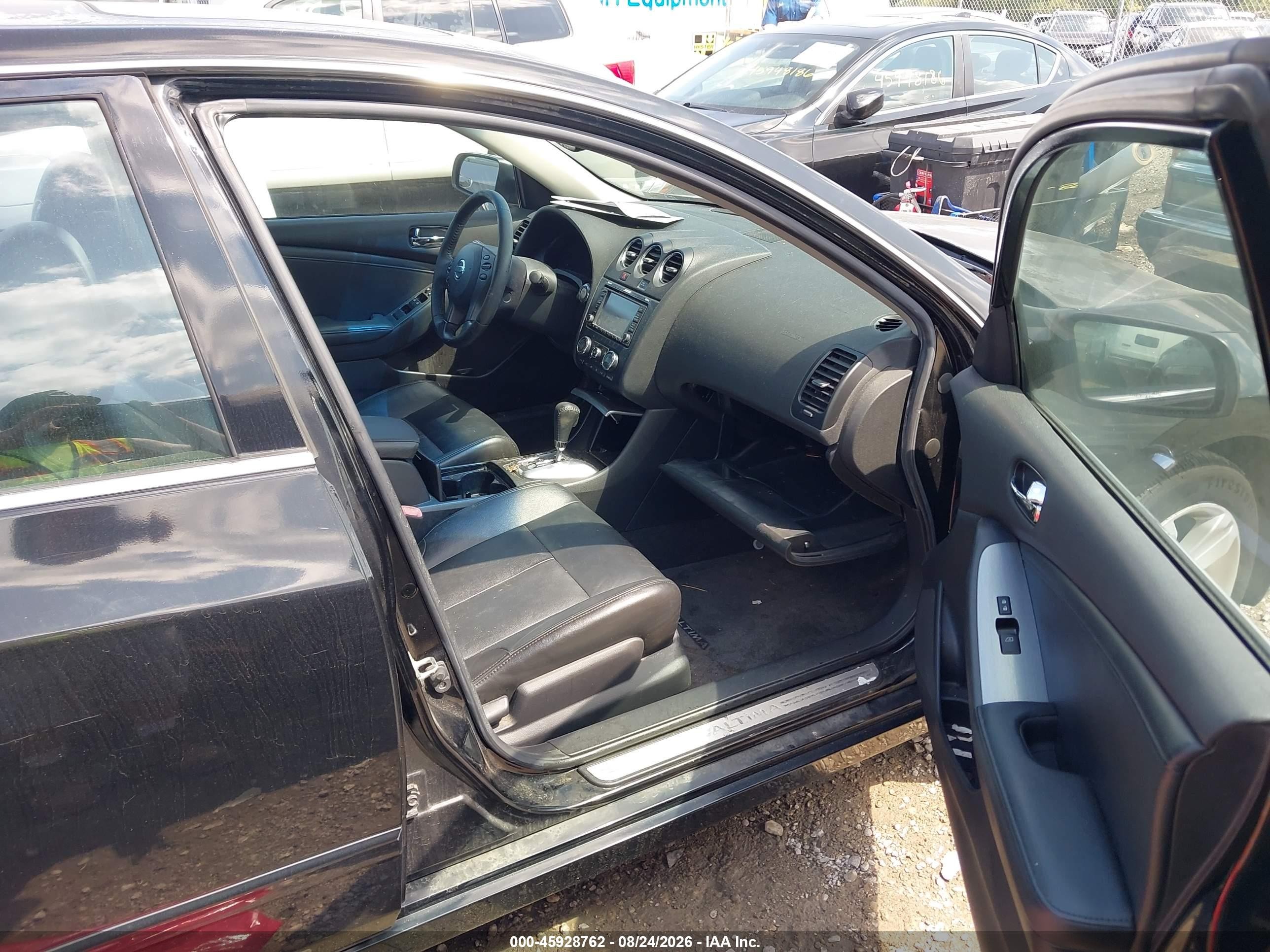 2012 Nissan Altima 3.5 Sr Black vin: 1N4BL2AP8CC100086