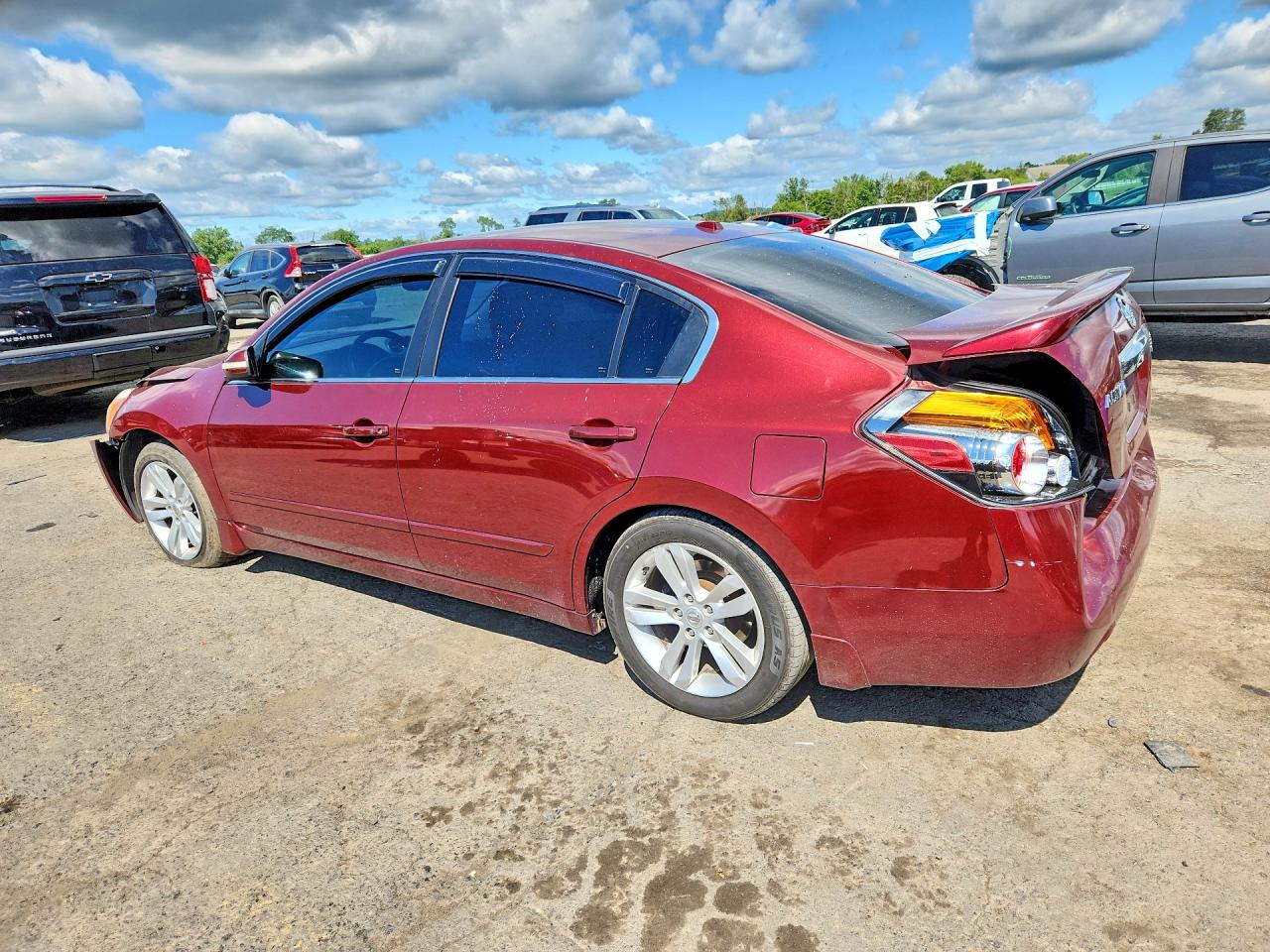 2012 Nissan Altima Sr Темно-бордовый vin: 1N4BL2AP8CC227677