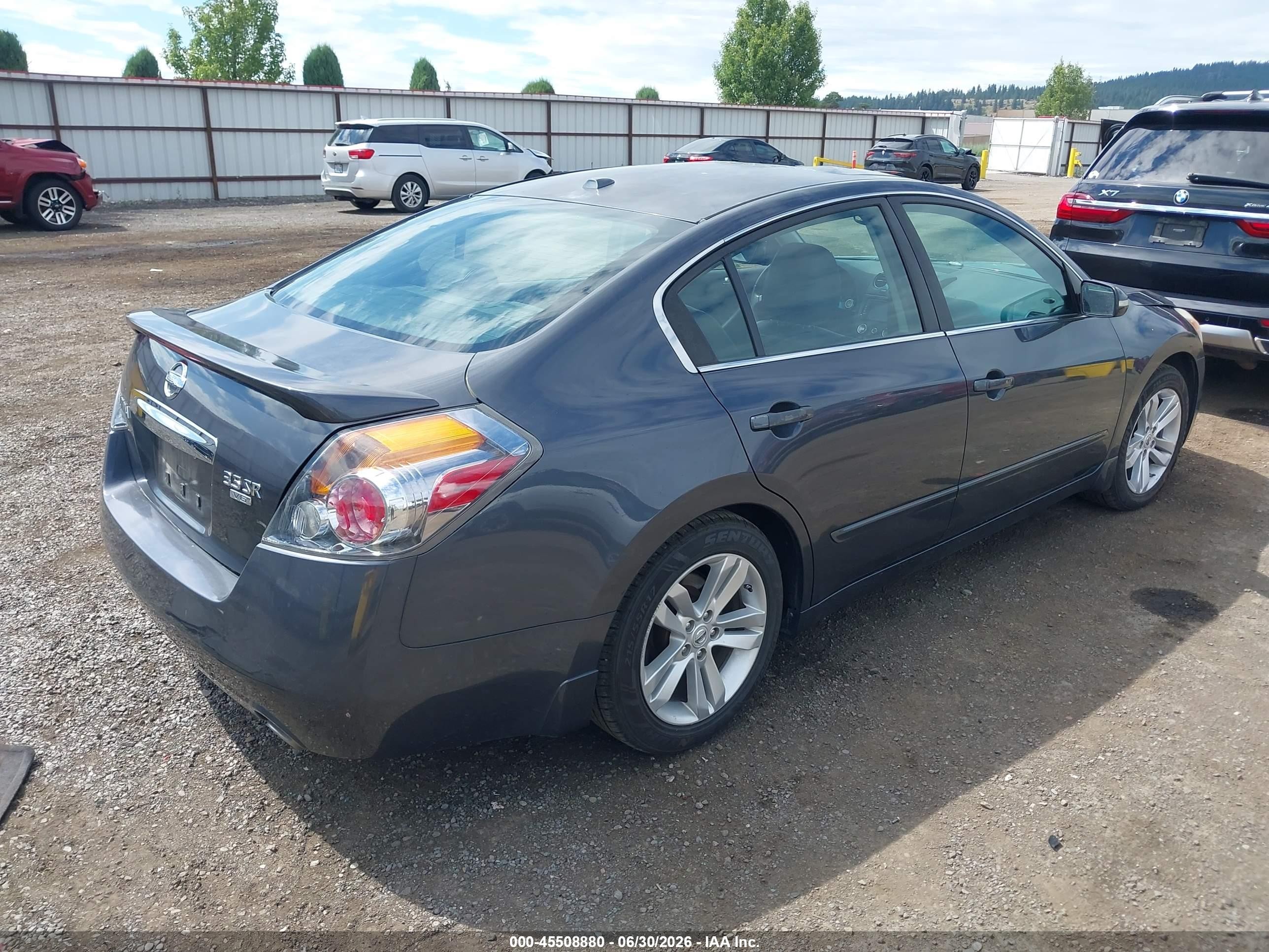 2010 Nissan Altima 3.5 Sr Gray vin: 1N4BL2AP9AN535569