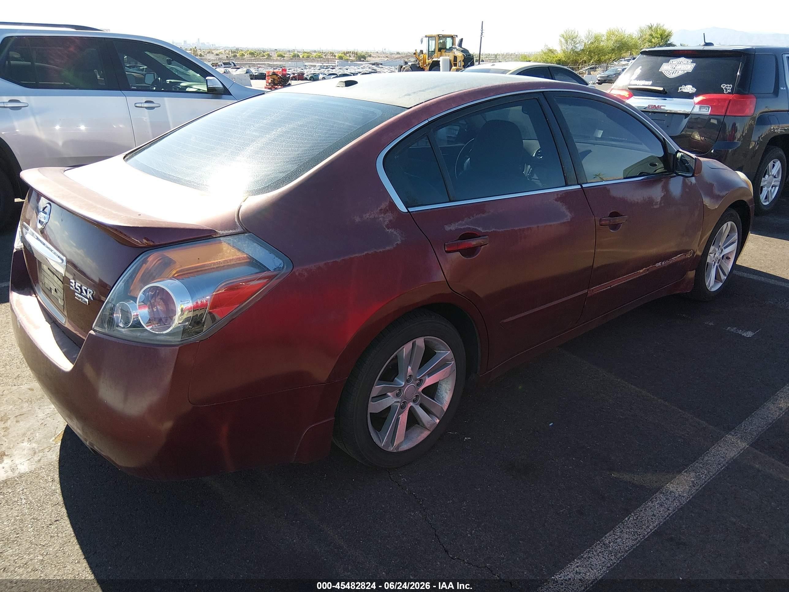 2011 Nissan Altima 3.5 Sr Burgundy vin: 1N4BL2AP9BN434629