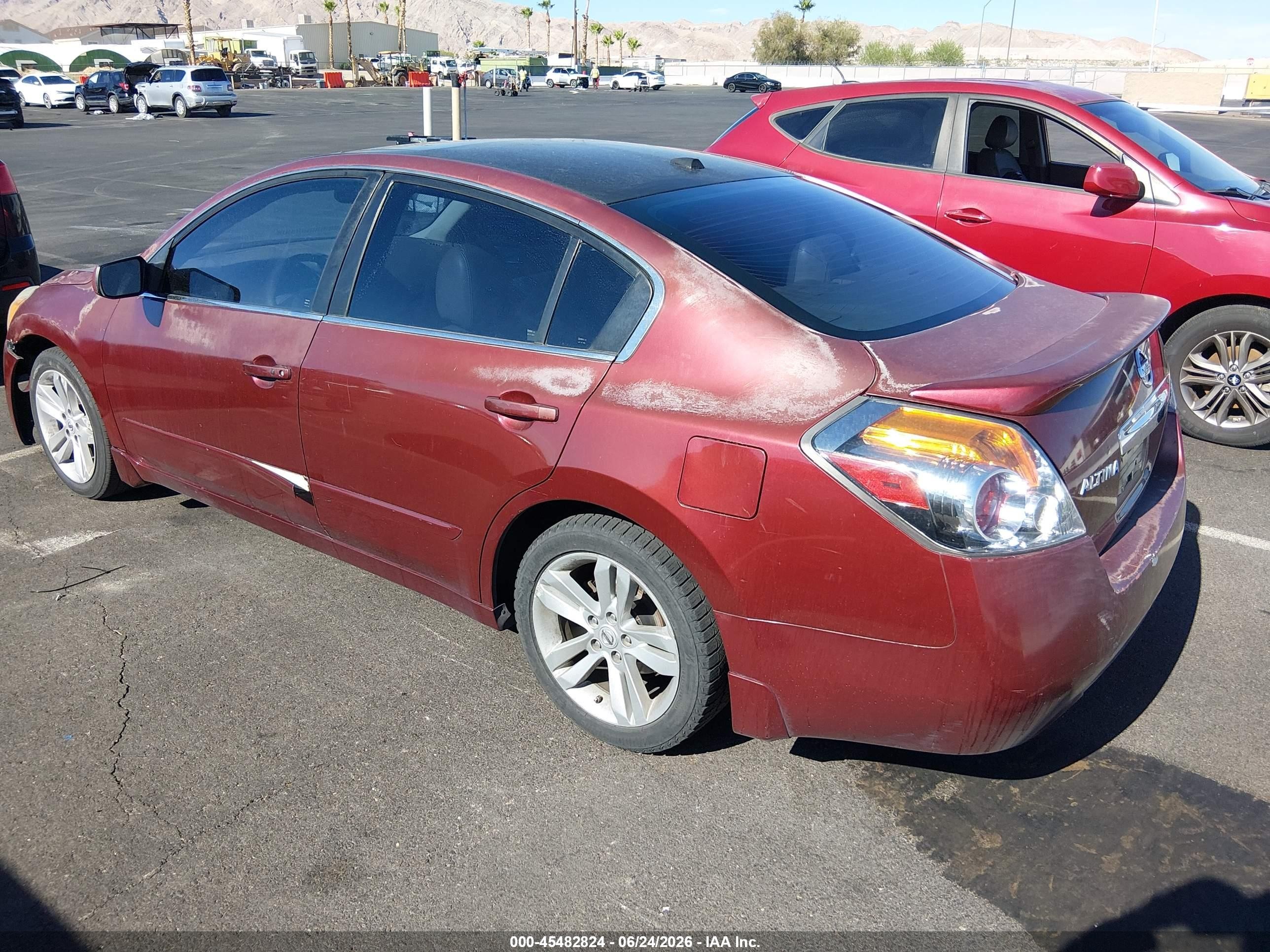 2011 Nissan Altima 3.5 Sr Burgundy vin: 1N4BL2AP9BN434629