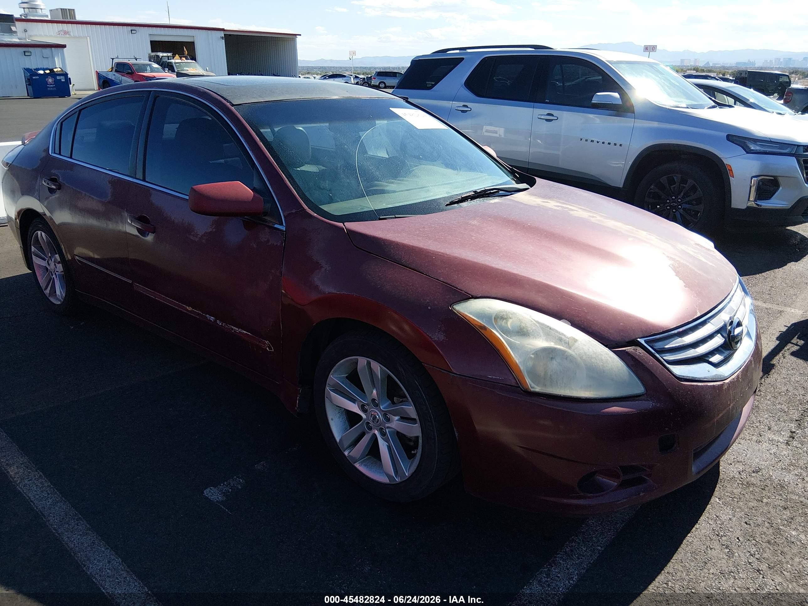 2011 Nissan Altima 3.5 Sr Burgundy vin: 1N4BL2AP9BN434629