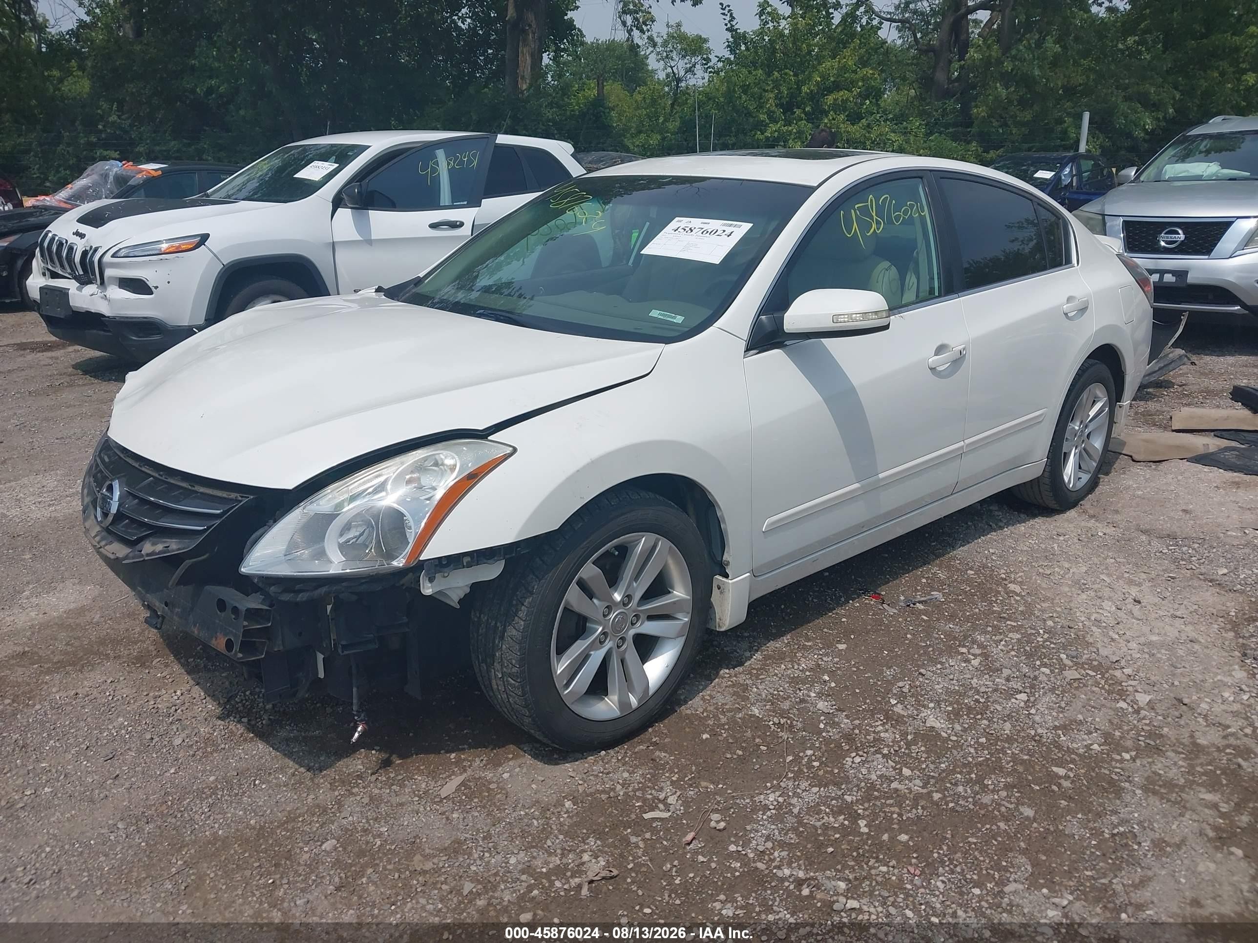 2012 Nissan Altima 3.5 Sr White vin: 1N4BL2AP9CC138135