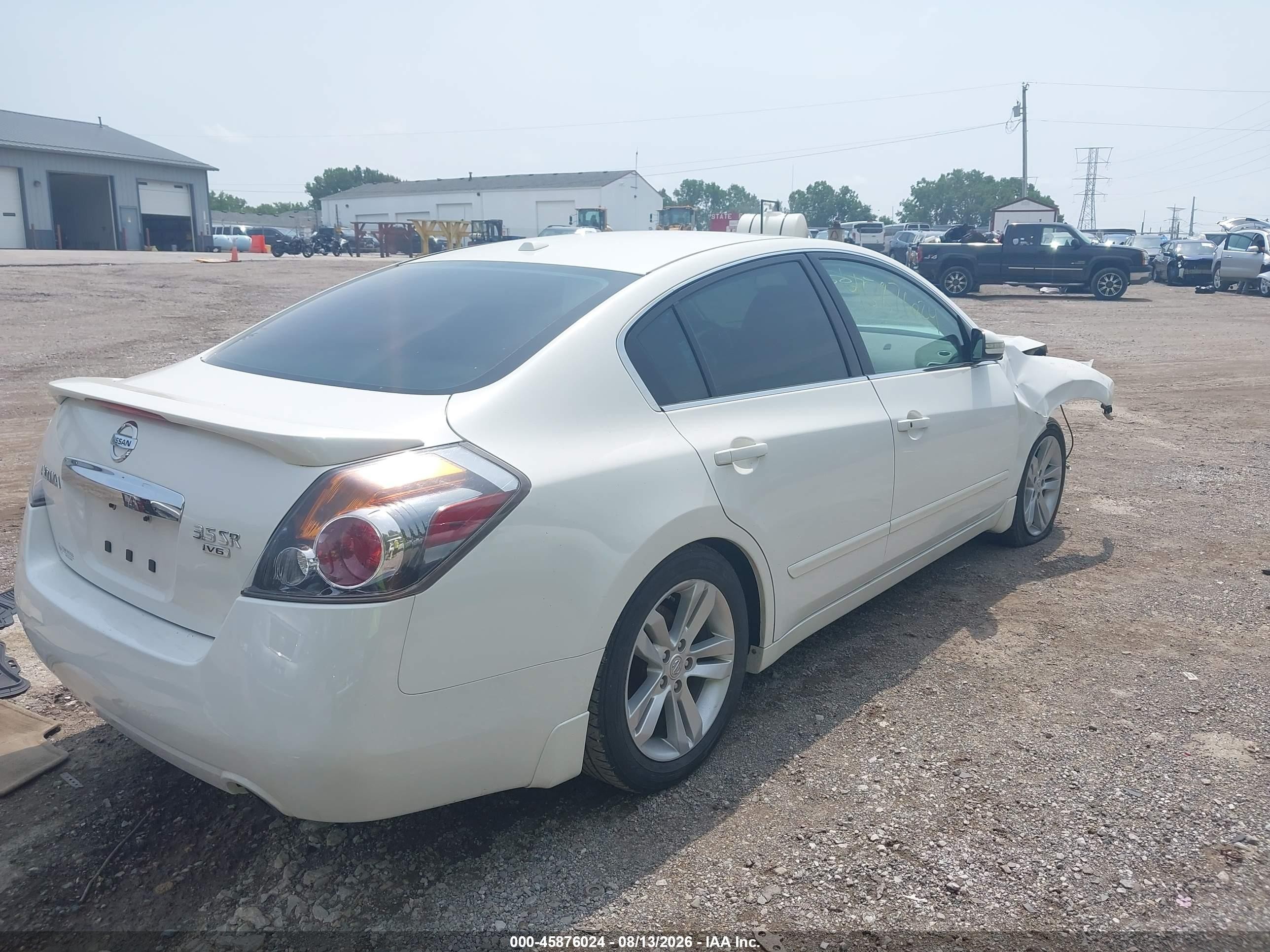 2012 Nissan Altima 3.5 Sr White vin: 1N4BL2AP9CC138135