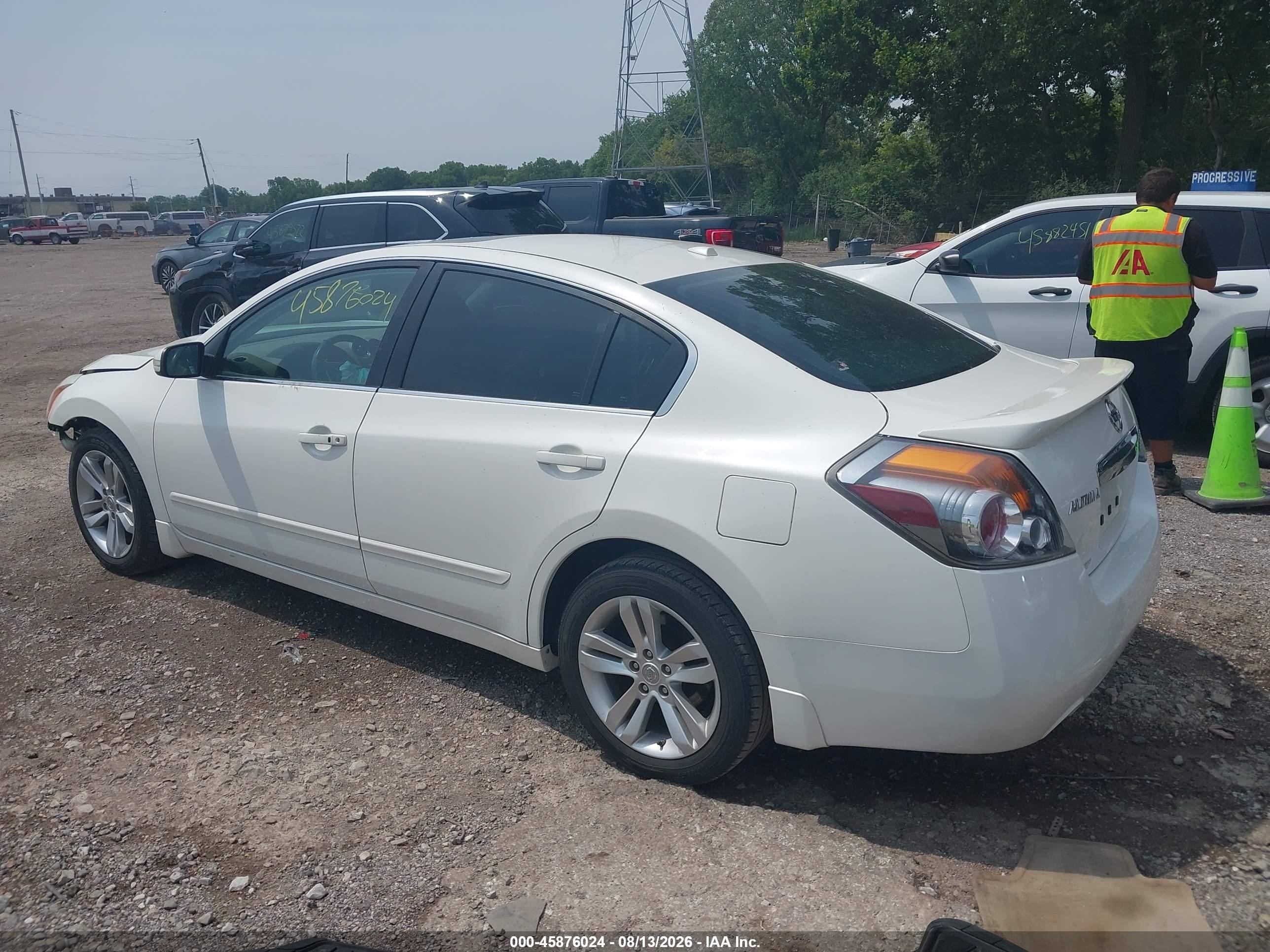 2012 Nissan Altima 3.5 Sr White vin: 1N4BL2AP9CC138135