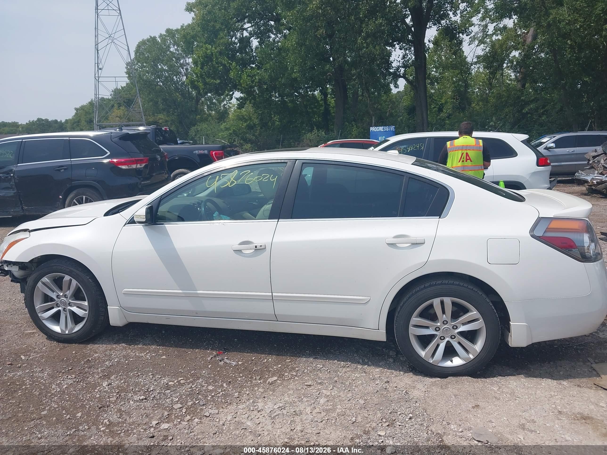 2012 Nissan Altima 3.5 Sr White vin: 1N4BL2AP9CC138135
