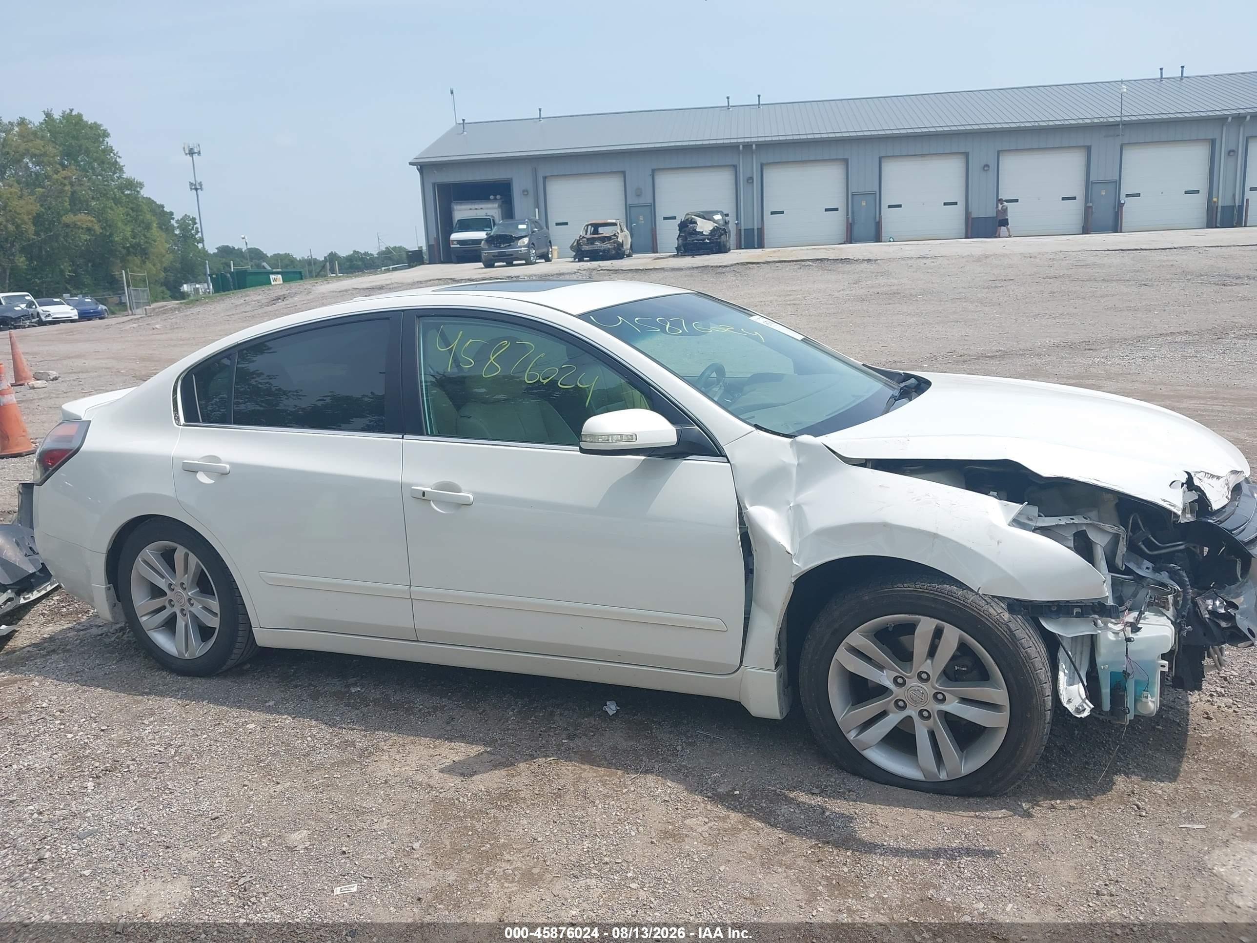 2012 Nissan Altima 3.5 Sr White vin: 1N4BL2AP9CC138135