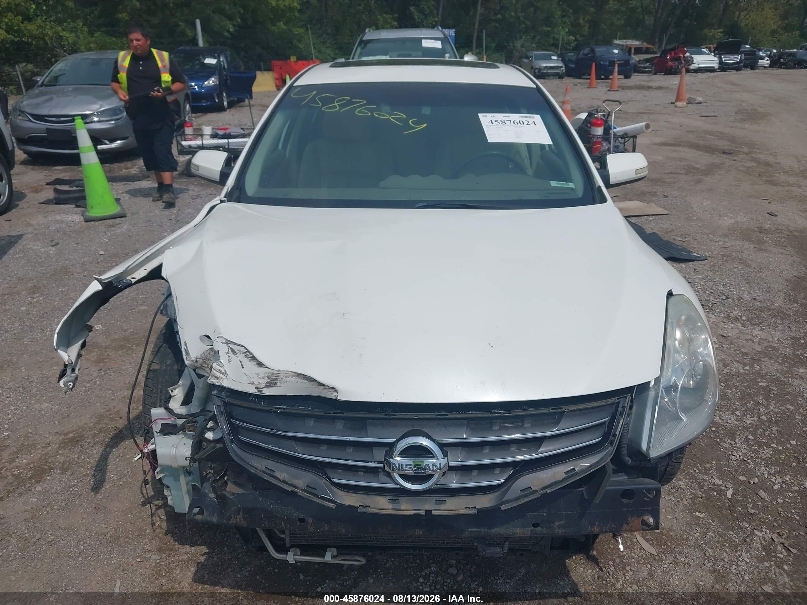 2012 Nissan Altima 3.5 Sr White vin: 1N4BL2AP9CC138135