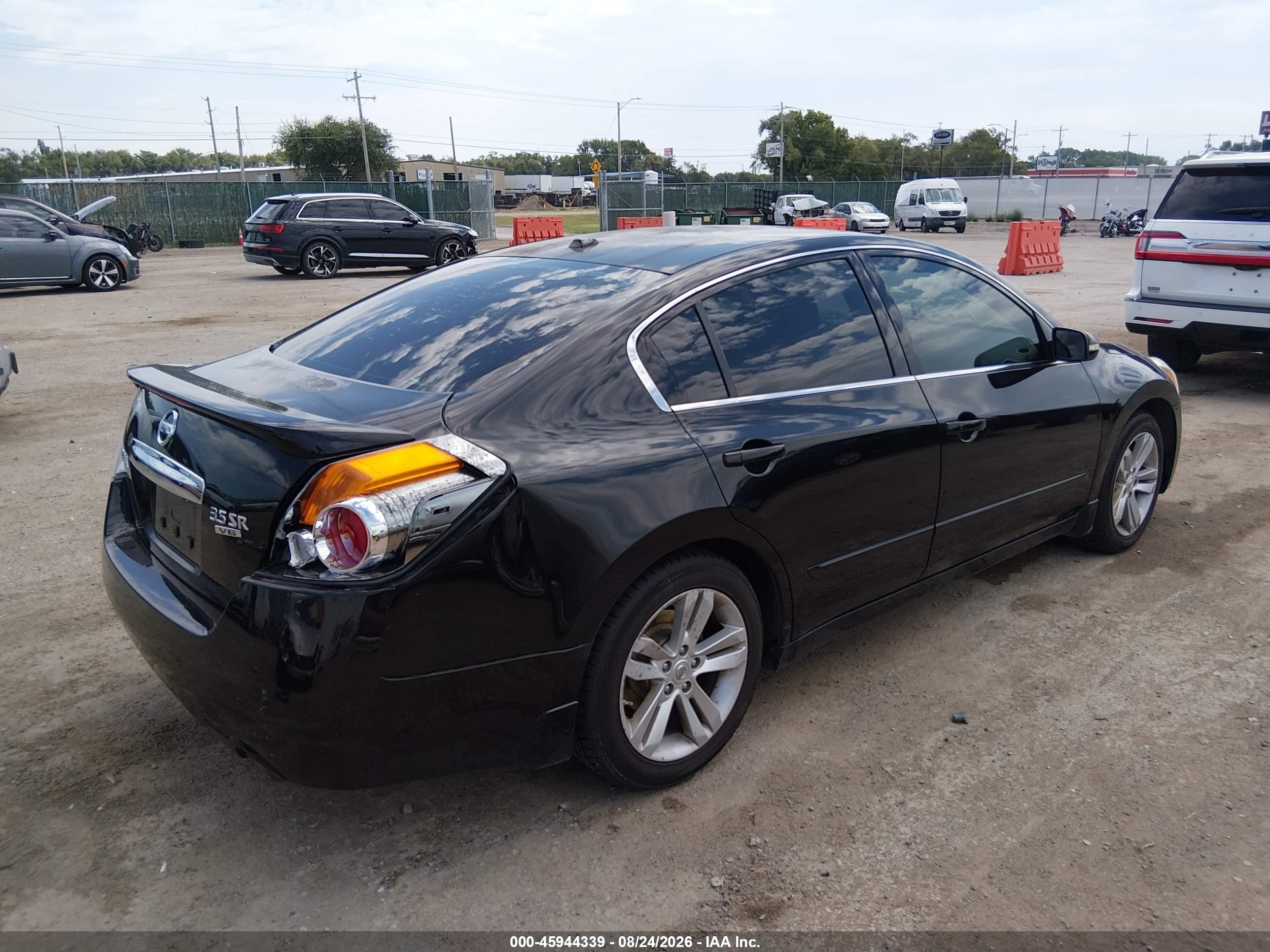 2012 Nissan Altima 3.5 Sr Черный vin: 1N4BL2AP9CC219135