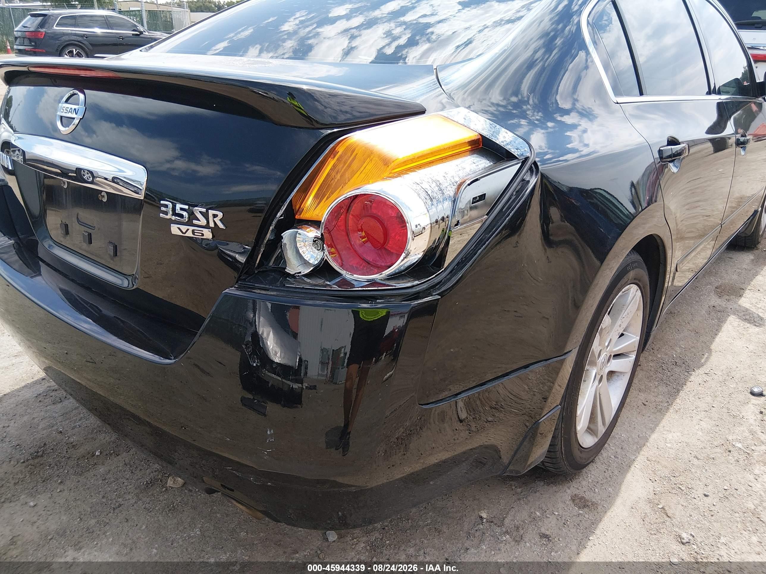 2012 Nissan Altima 3.5 Sr Черный vin: 1N4BL2AP9CC219135