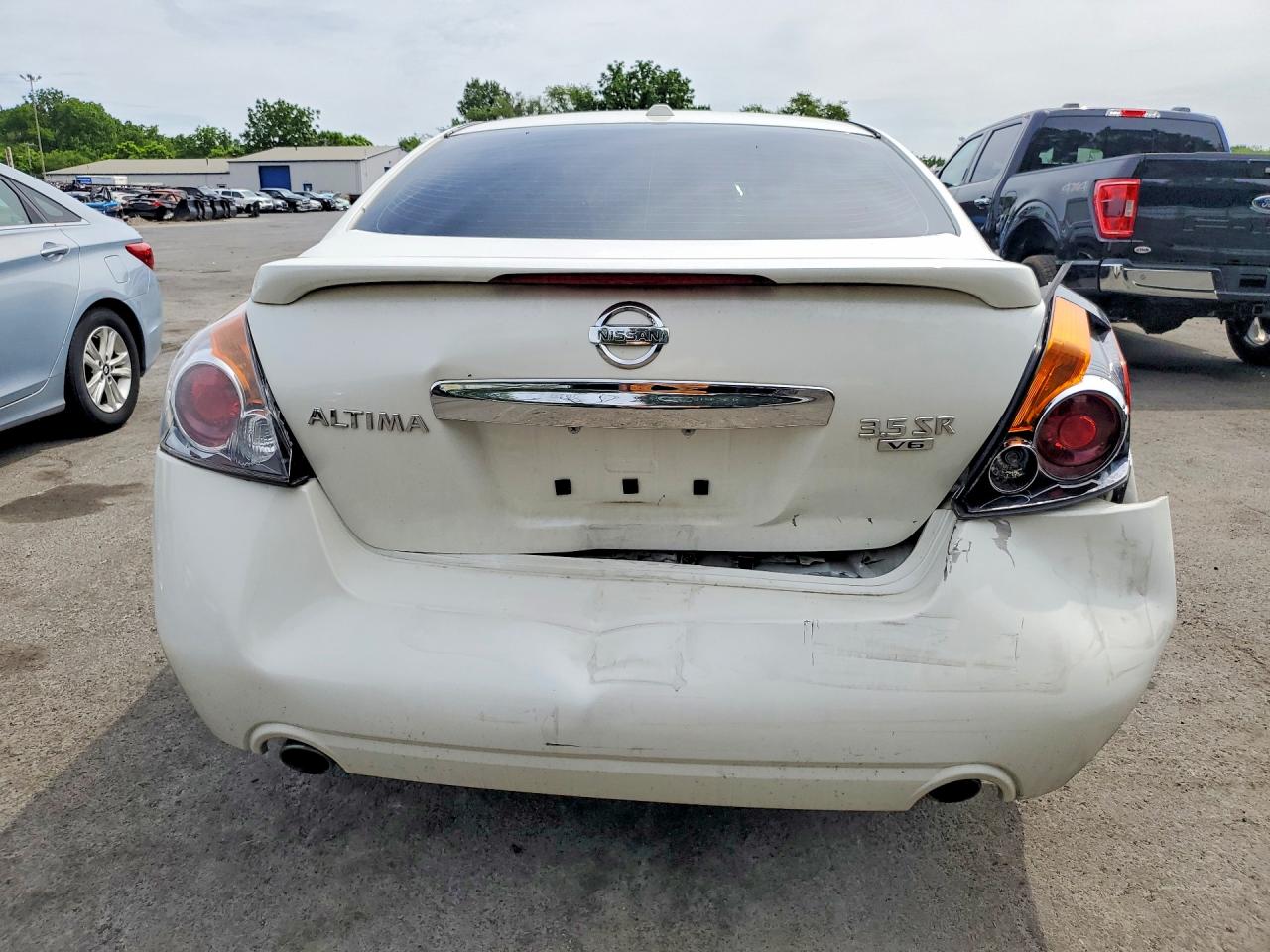 2010 Nissan Altima Sr White vin: 1N4BL2APXAC152283