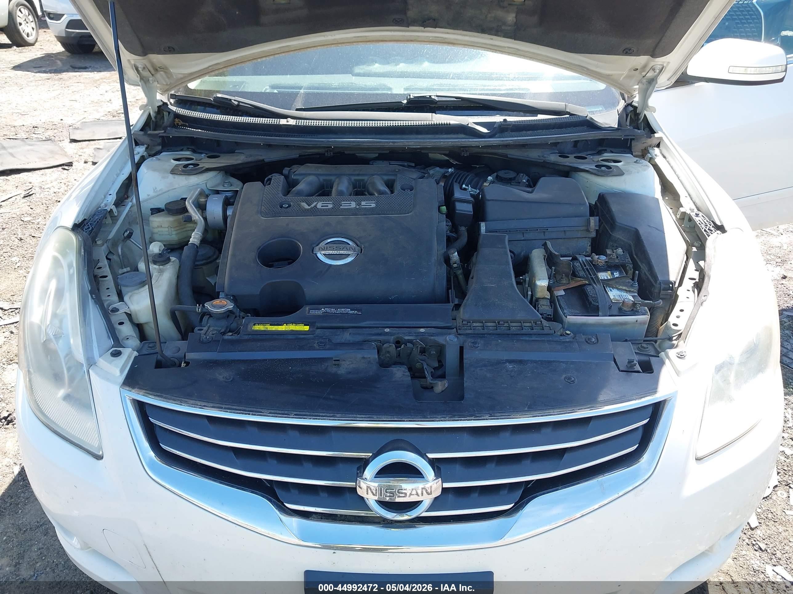 2010 Nissan Altima 3.5 Sr White vin: 1N4BL2APXAN445007