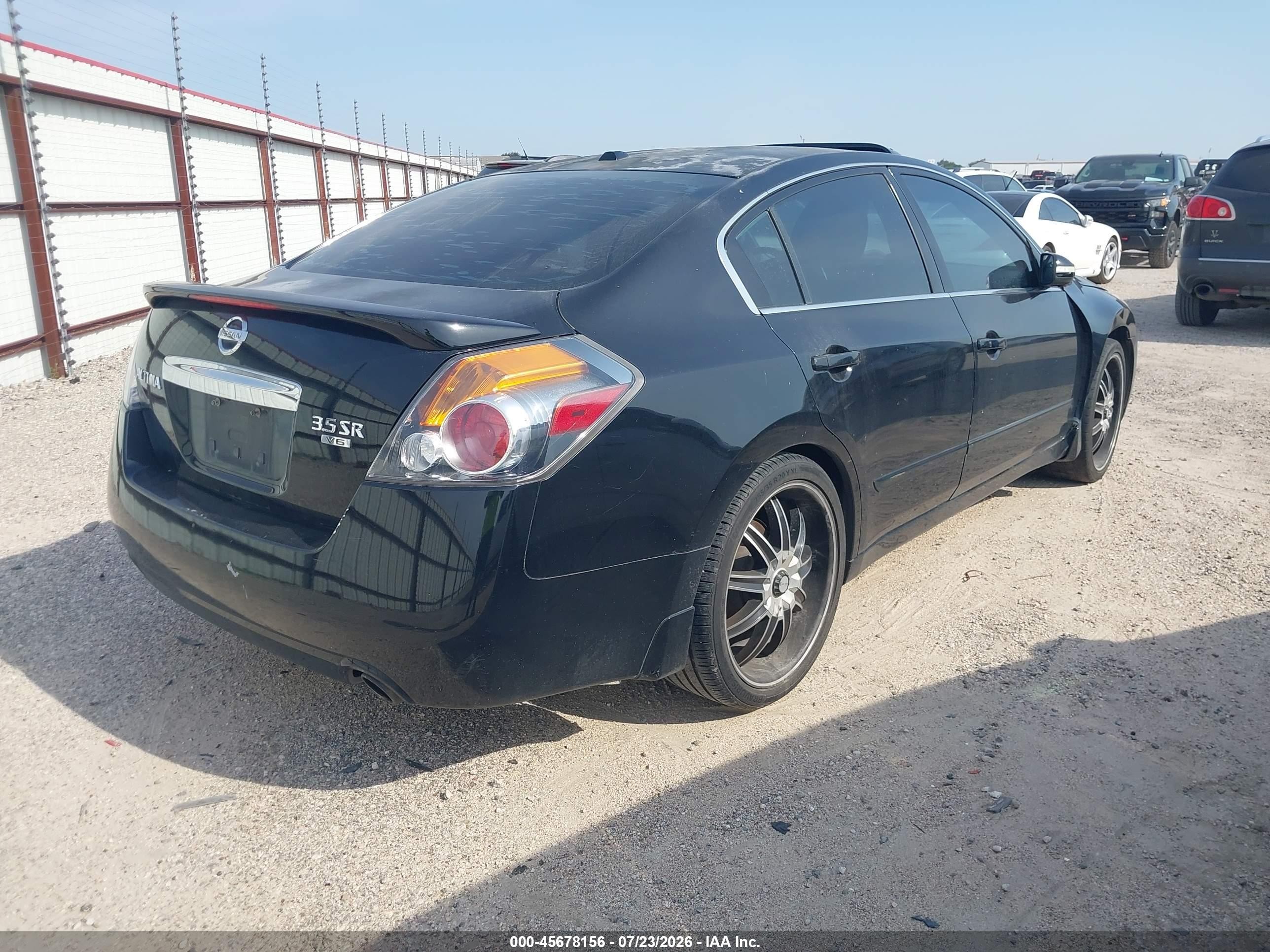 2010 Nissan Altima 3.5 Sr Black vin: 1N4BL2APXAN556978