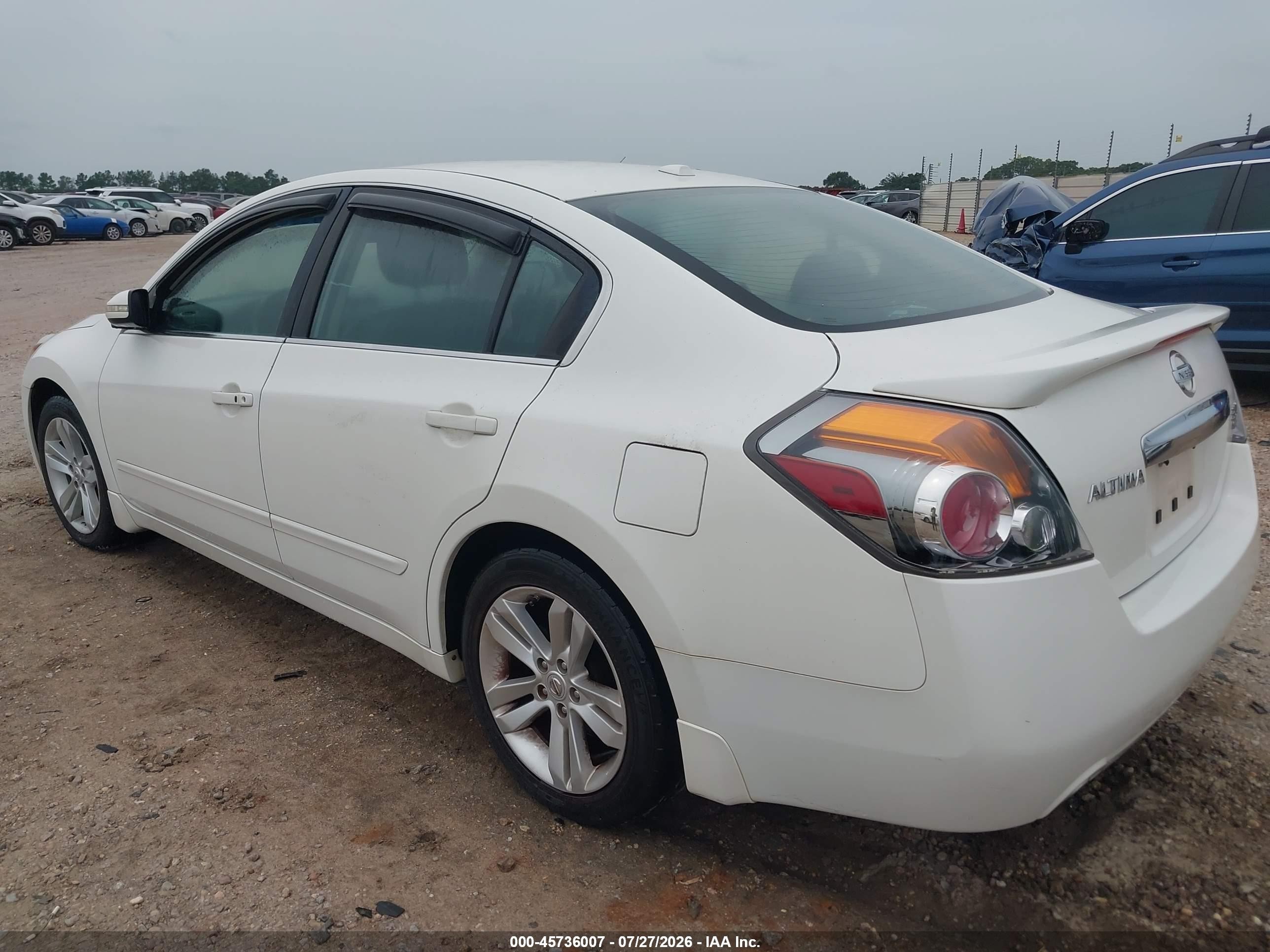 2012 Nissan Altima 3.5 Sr White vin: 1N4BL2APXCC105290