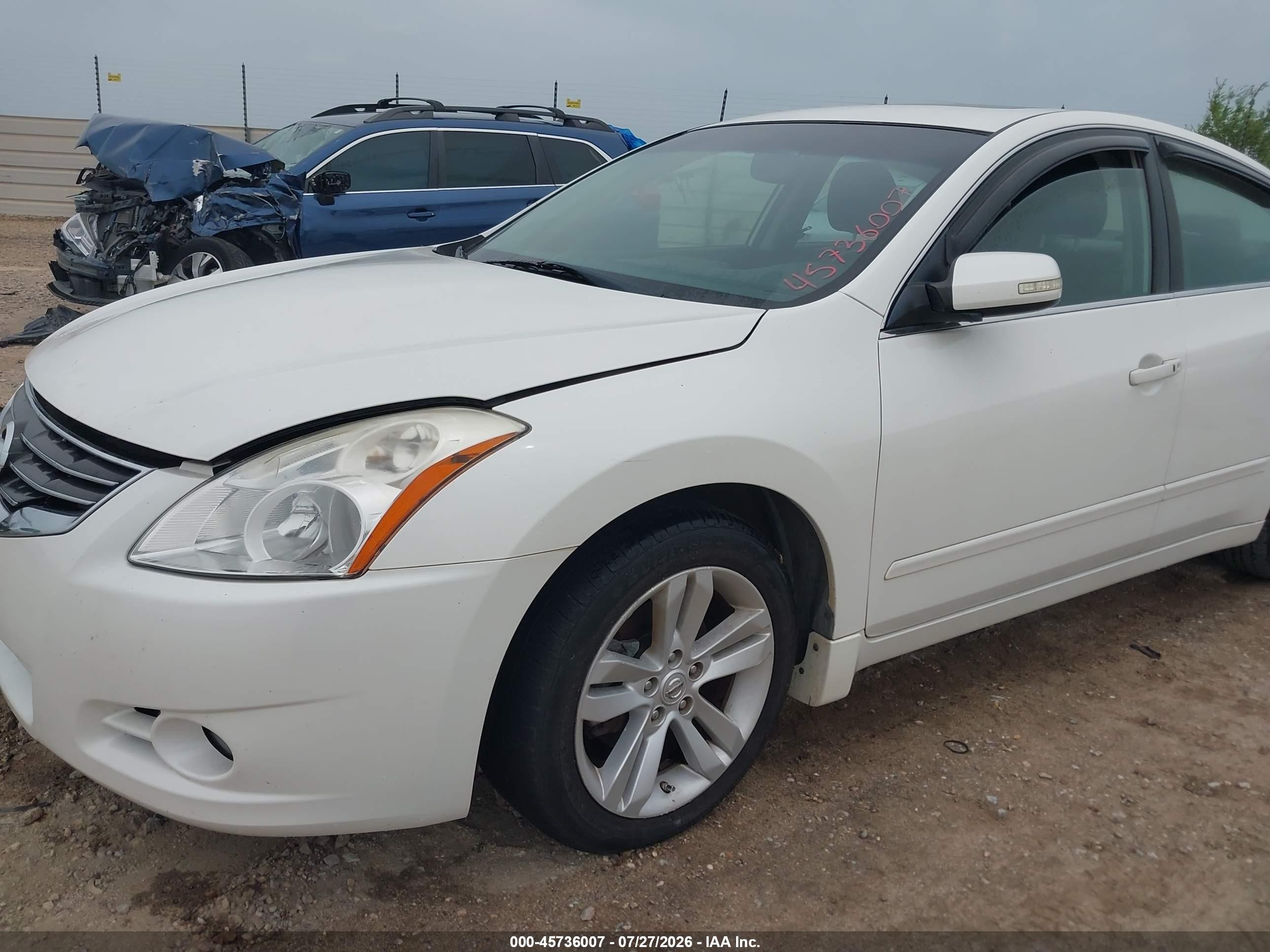 2012 Nissan Altima 3.5 Sr White vin: 1N4BL2APXCC105290