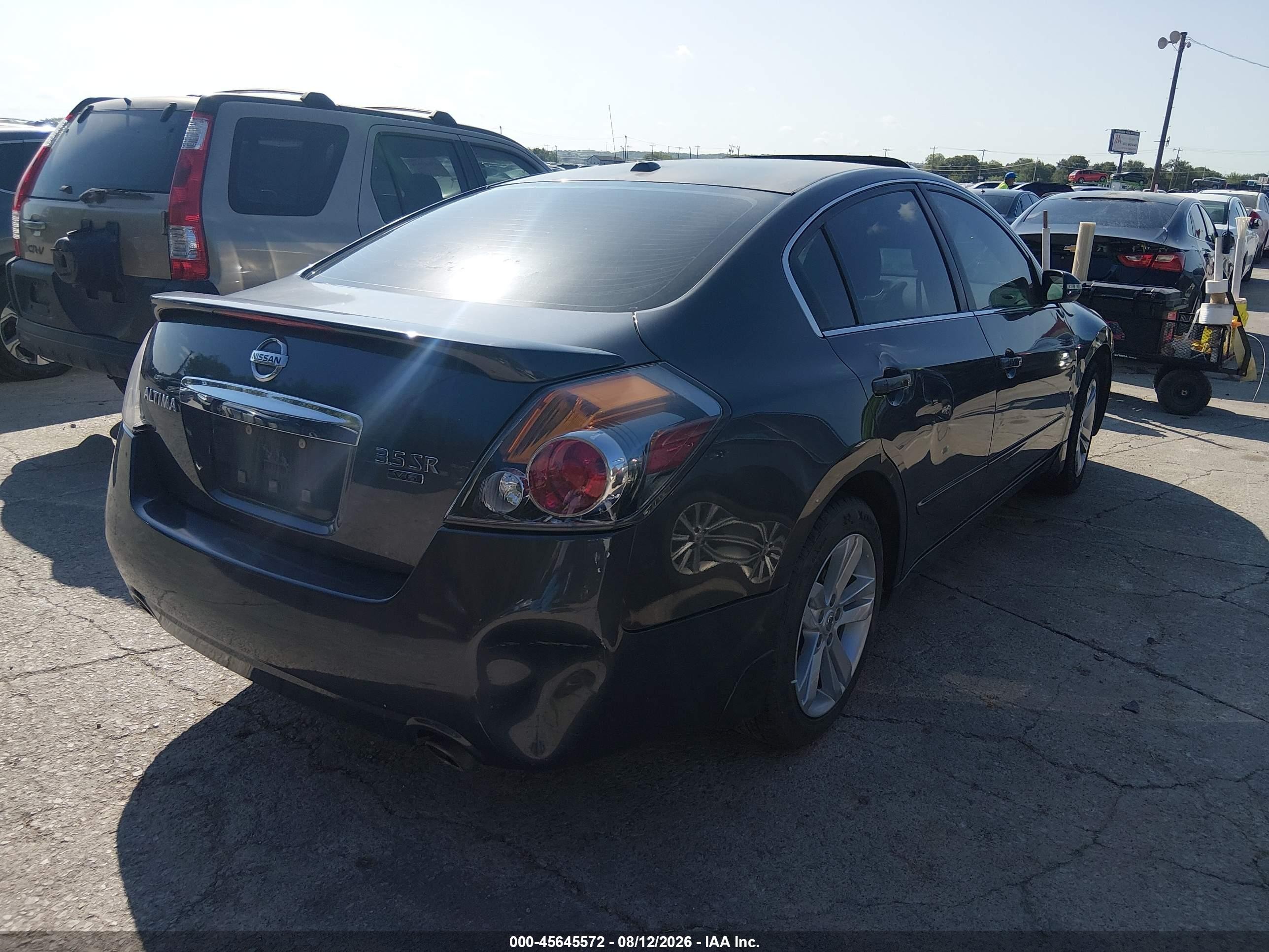 2012 Nissan Altima 3.5 Sr Blue vin: 1N4BL2APXCC144686