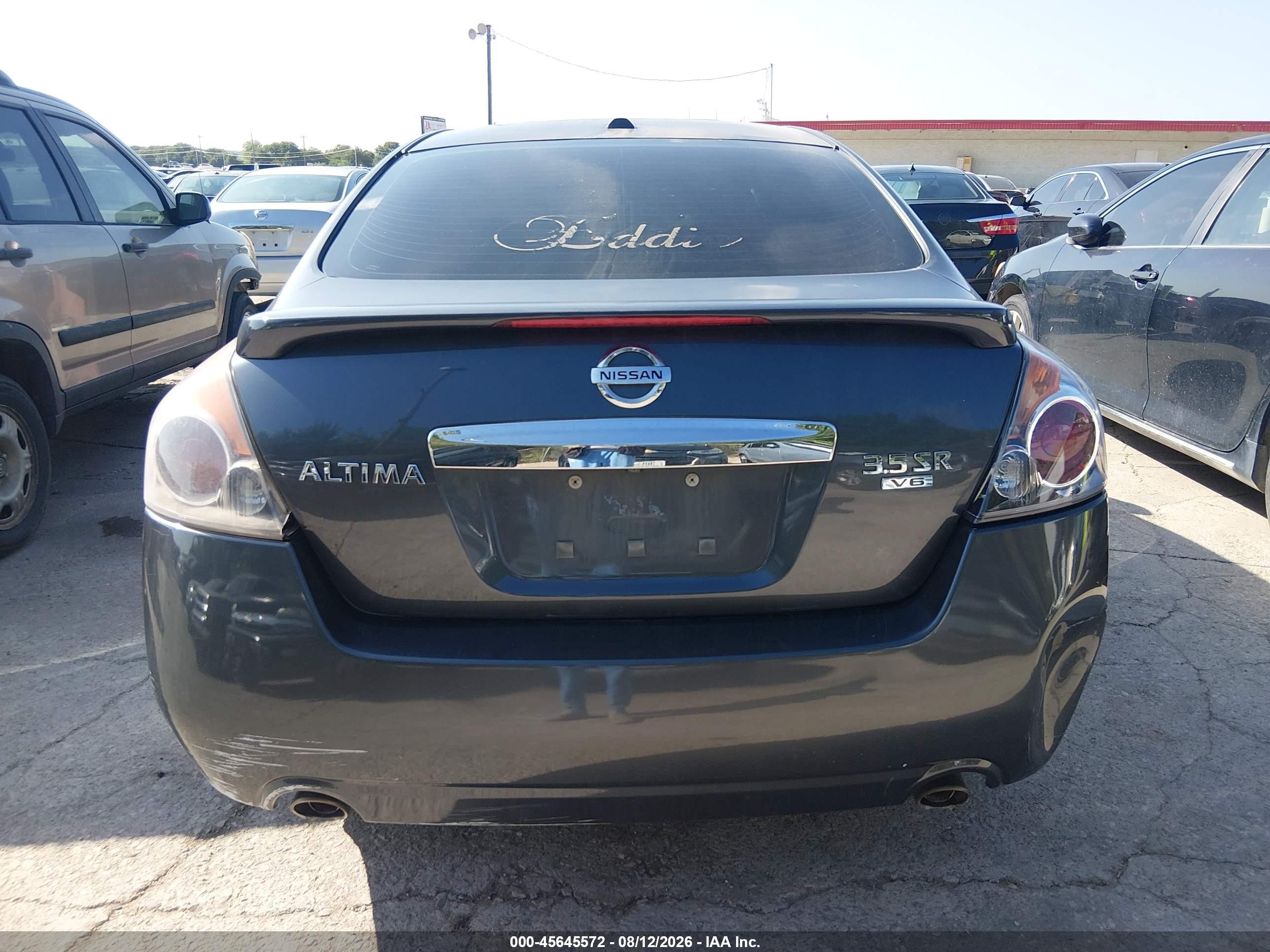 2012 Nissan Altima 3.5 Sr Blue vin: 1N4BL2APXCC144686