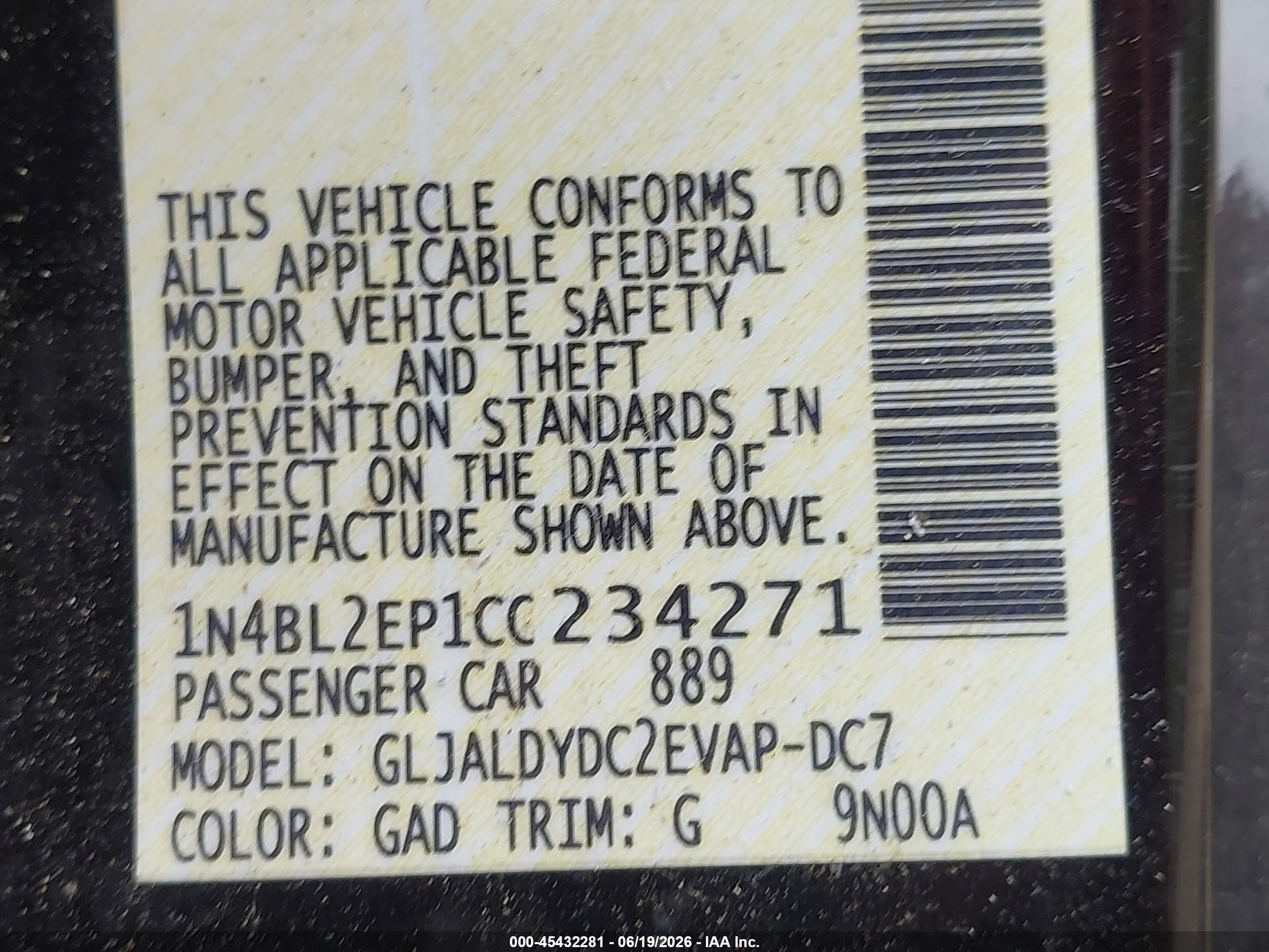 2012 Nissan Altima 3.5 Sr Black vin: 1N4BL2EP1CC234271