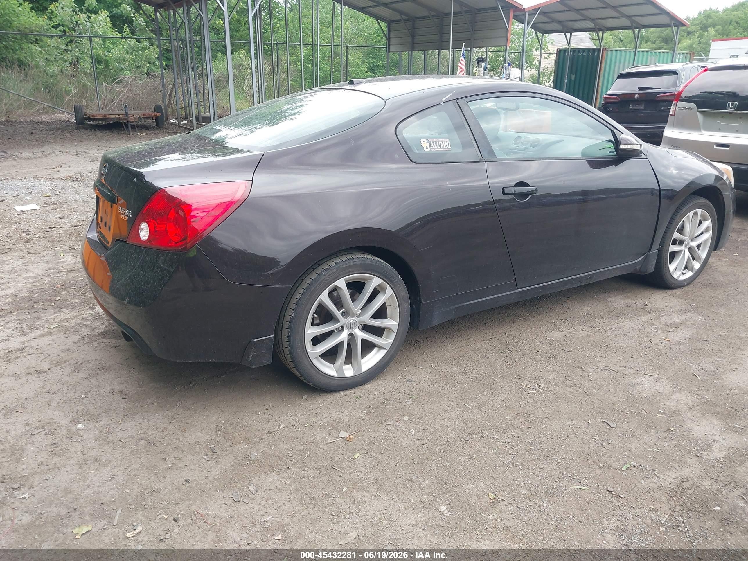 2012 Nissan Altima 3.5 Sr Black vin: 1N4BL2EP1CC234271