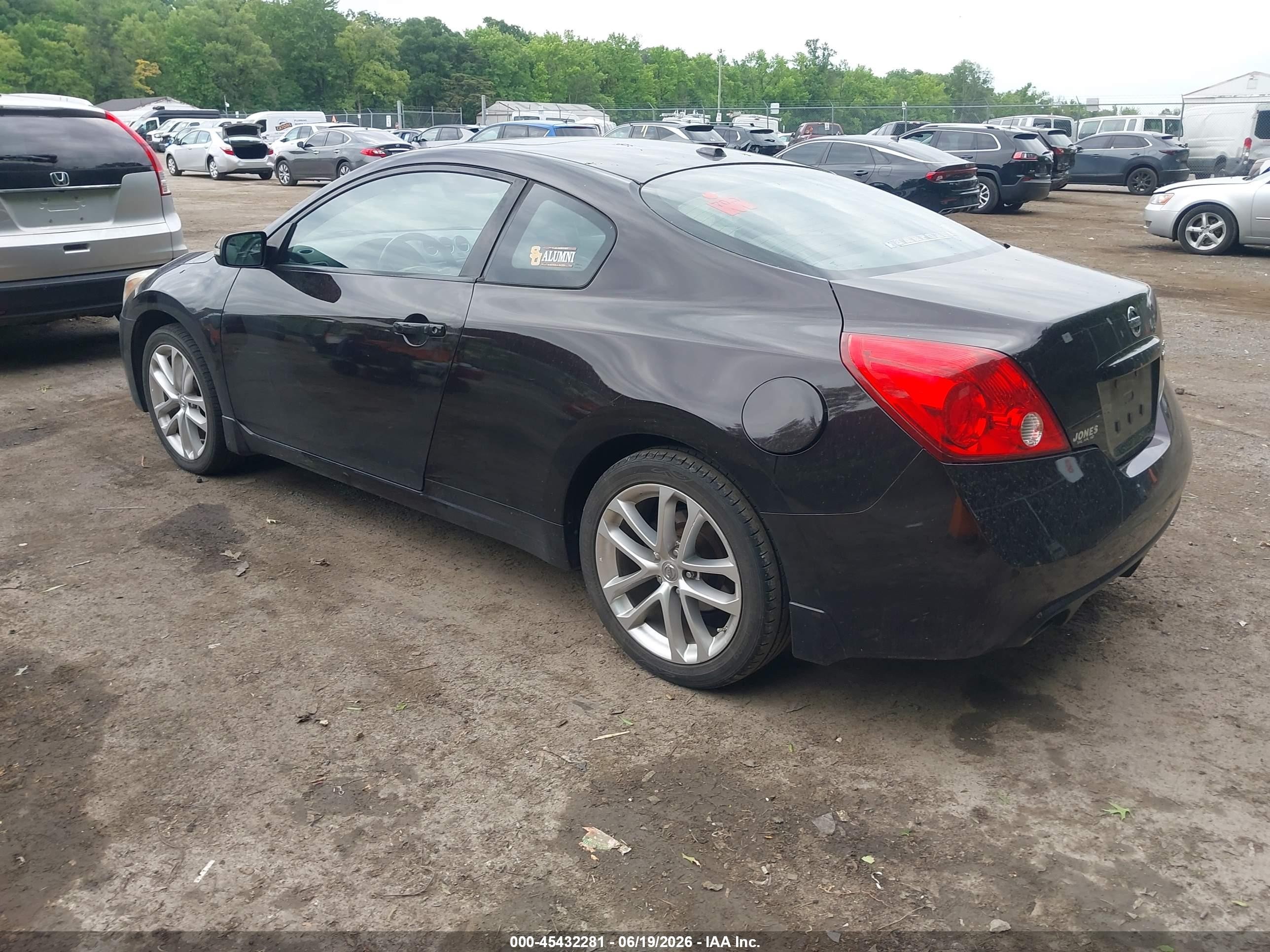 2012 Nissan Altima 3.5 Sr Black vin: 1N4BL2EP1CC234271