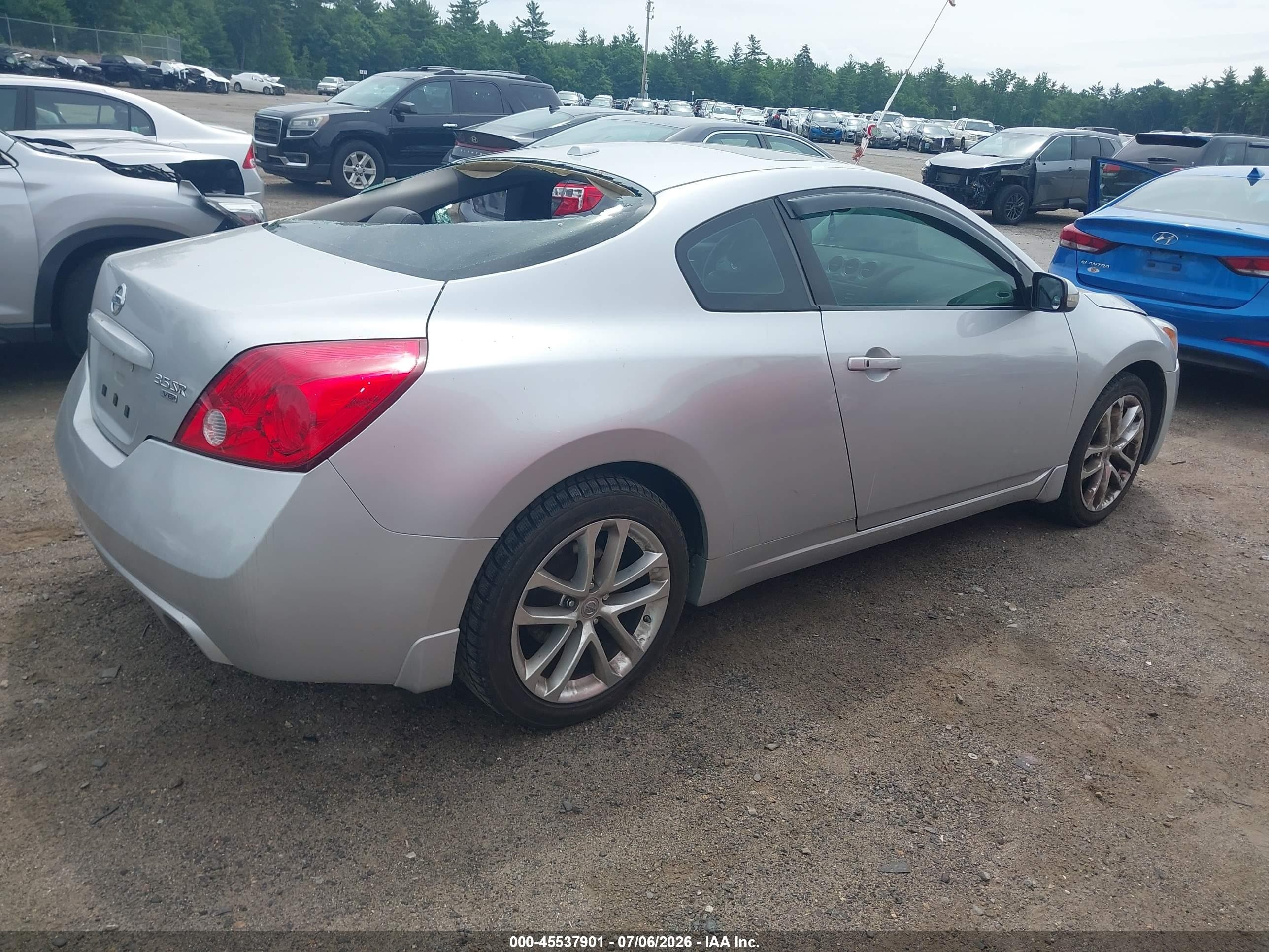 2012 Nissan Altima 3.5 Sr Silver vin: 1N4BL2EP1CC263513