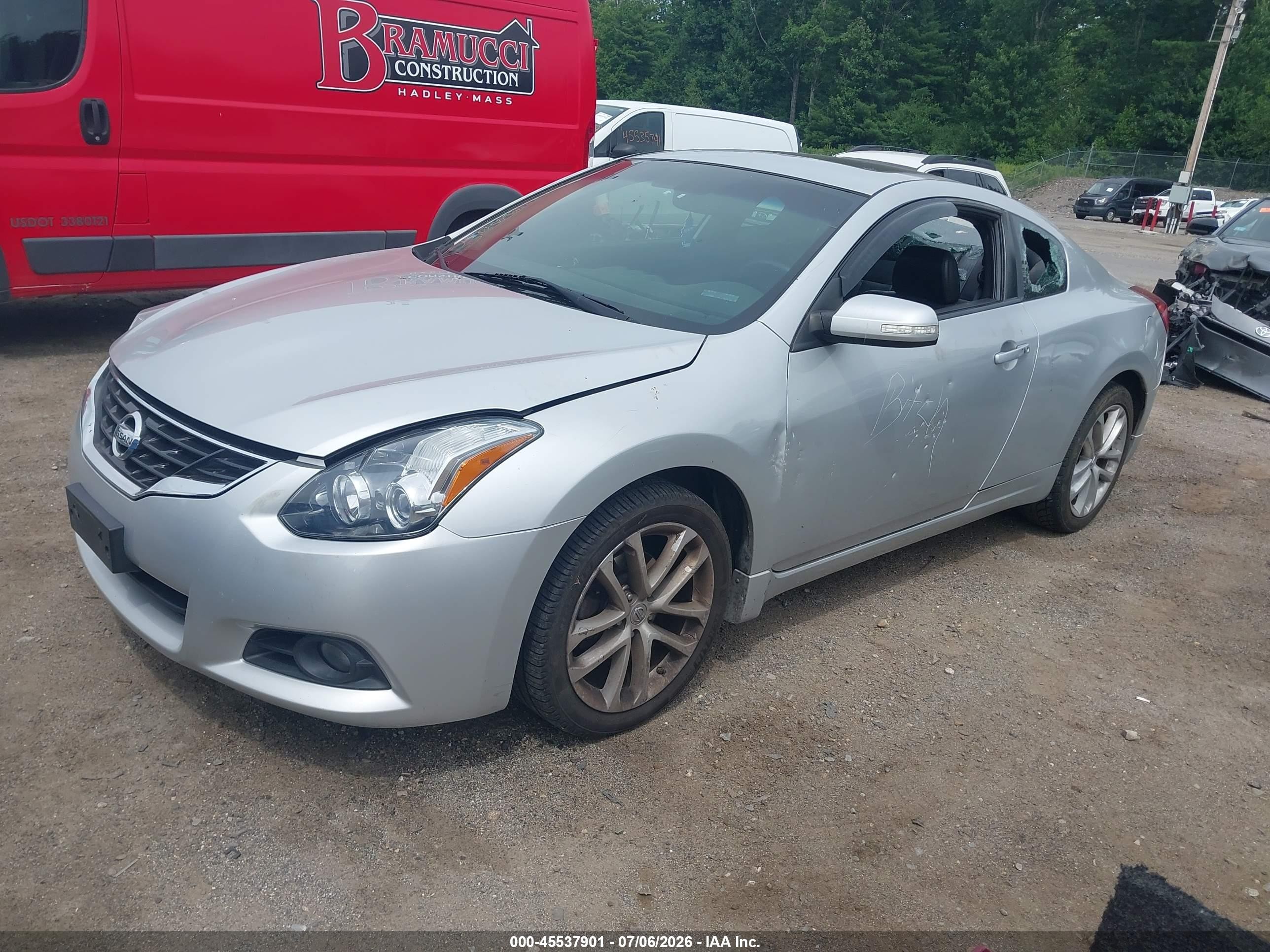 2012 Nissan Altima 3.5 Sr Silver vin: 1N4BL2EP1CC263513