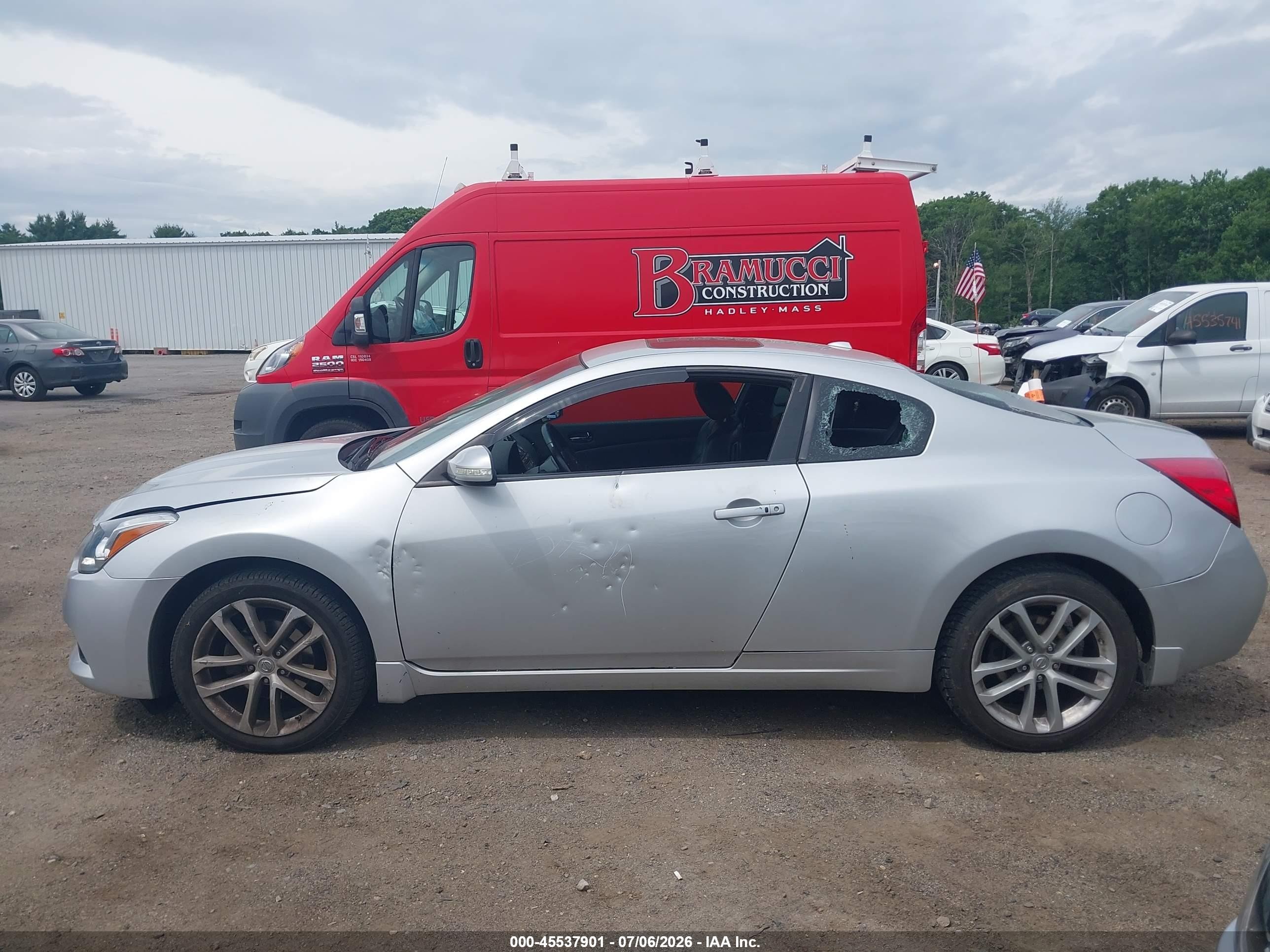 2012 Nissan Altima 3.5 Sr Silver vin: 1N4BL2EP1CC263513