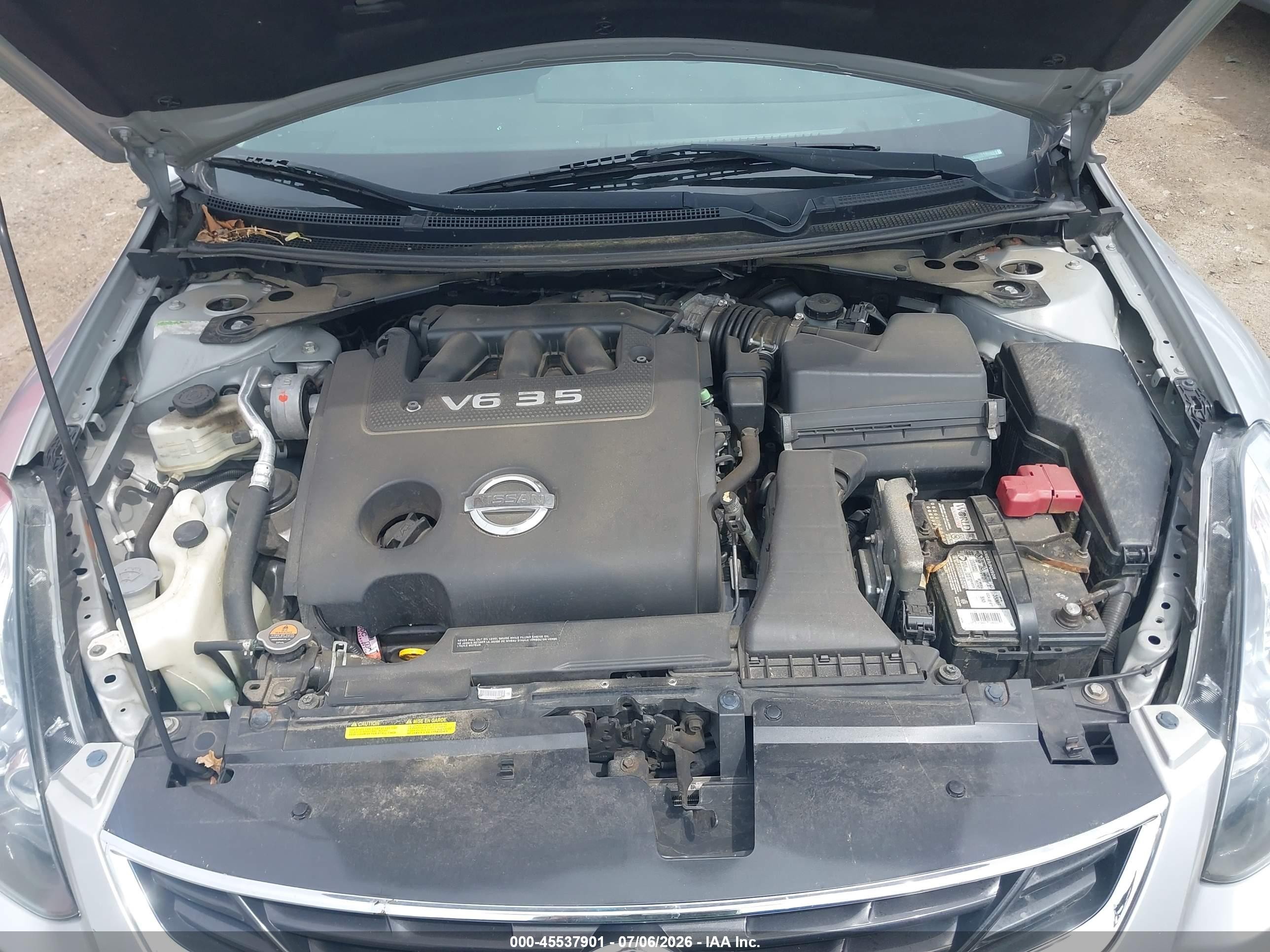 2012 Nissan Altima 3.5 Sr Silver vin: 1N4BL2EP1CC263513