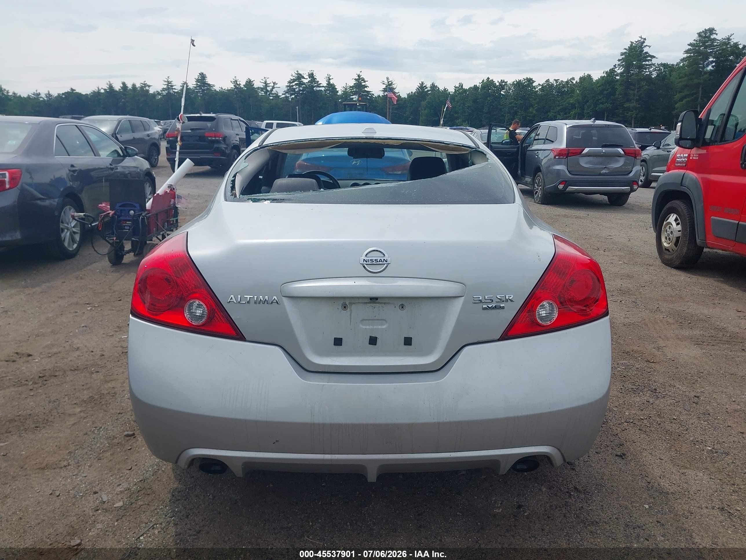 2012 Nissan Altima 3.5 Sr Silver vin: 1N4BL2EP1CC263513