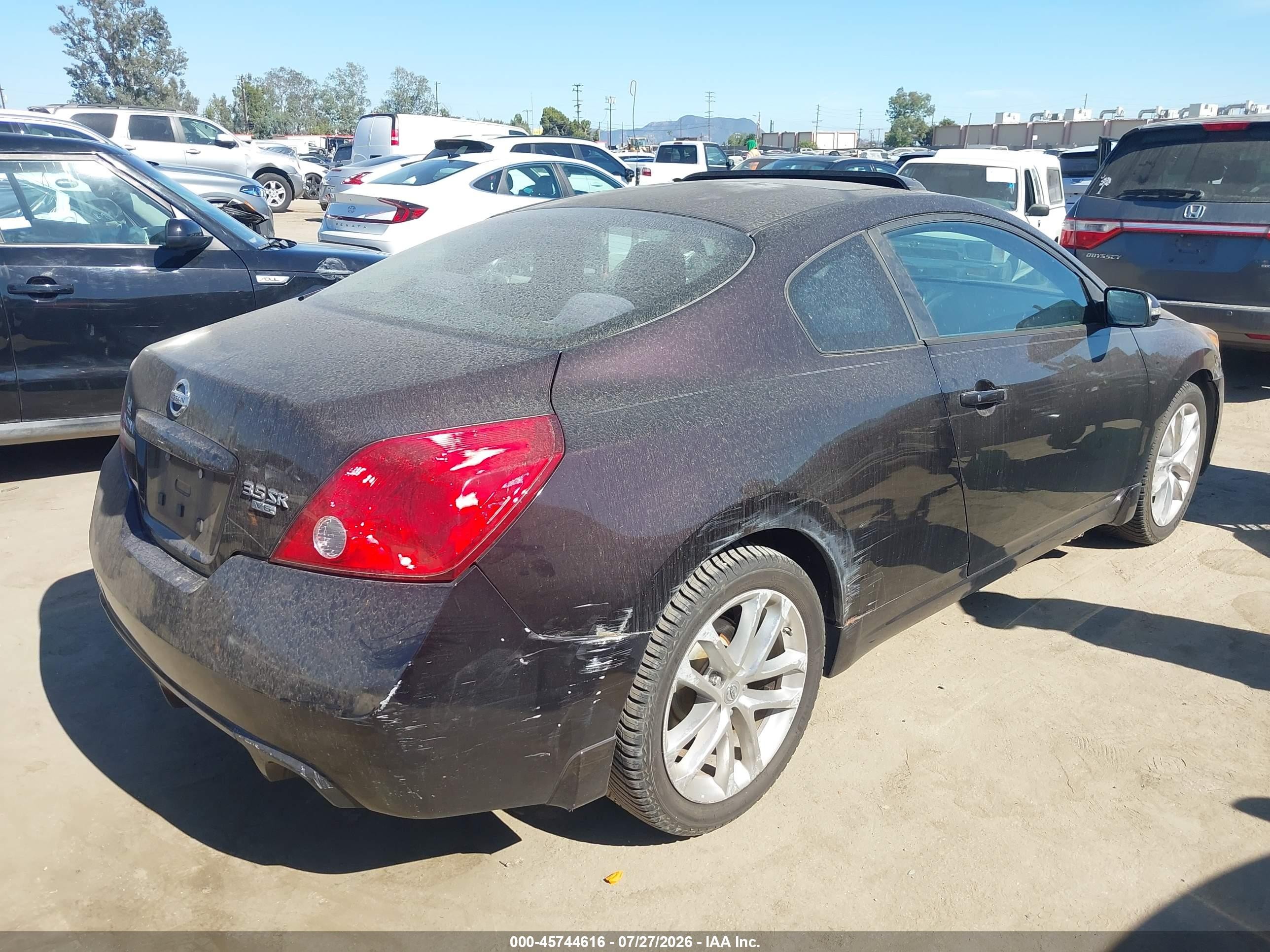 2011 Nissan Altima 3.5 Sr Black vin: 1N4BL2EP3BC144425