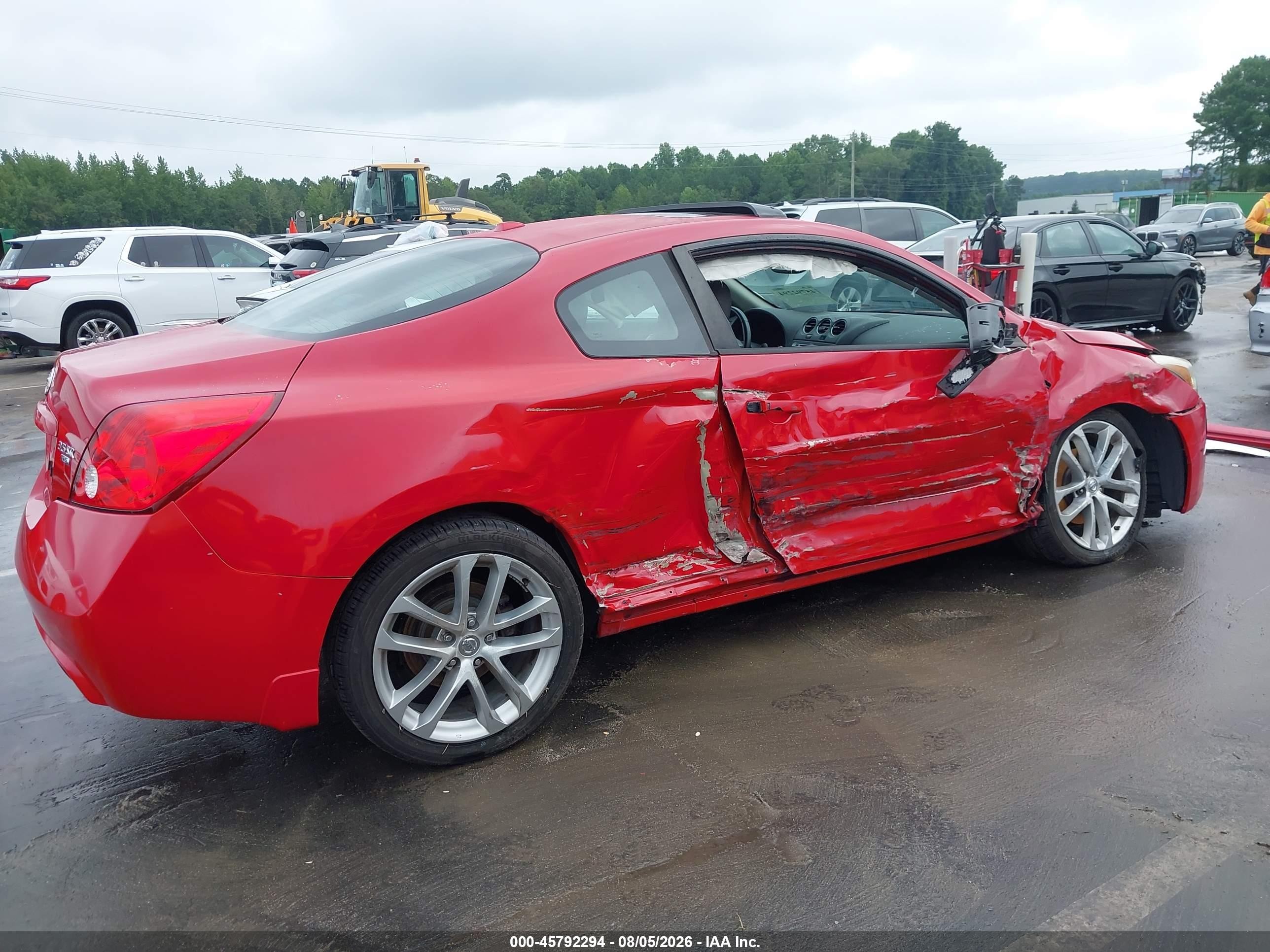 2010 Nissan Altima 3.5 Sr Красный vin: 1N4BL2EP6AC133062