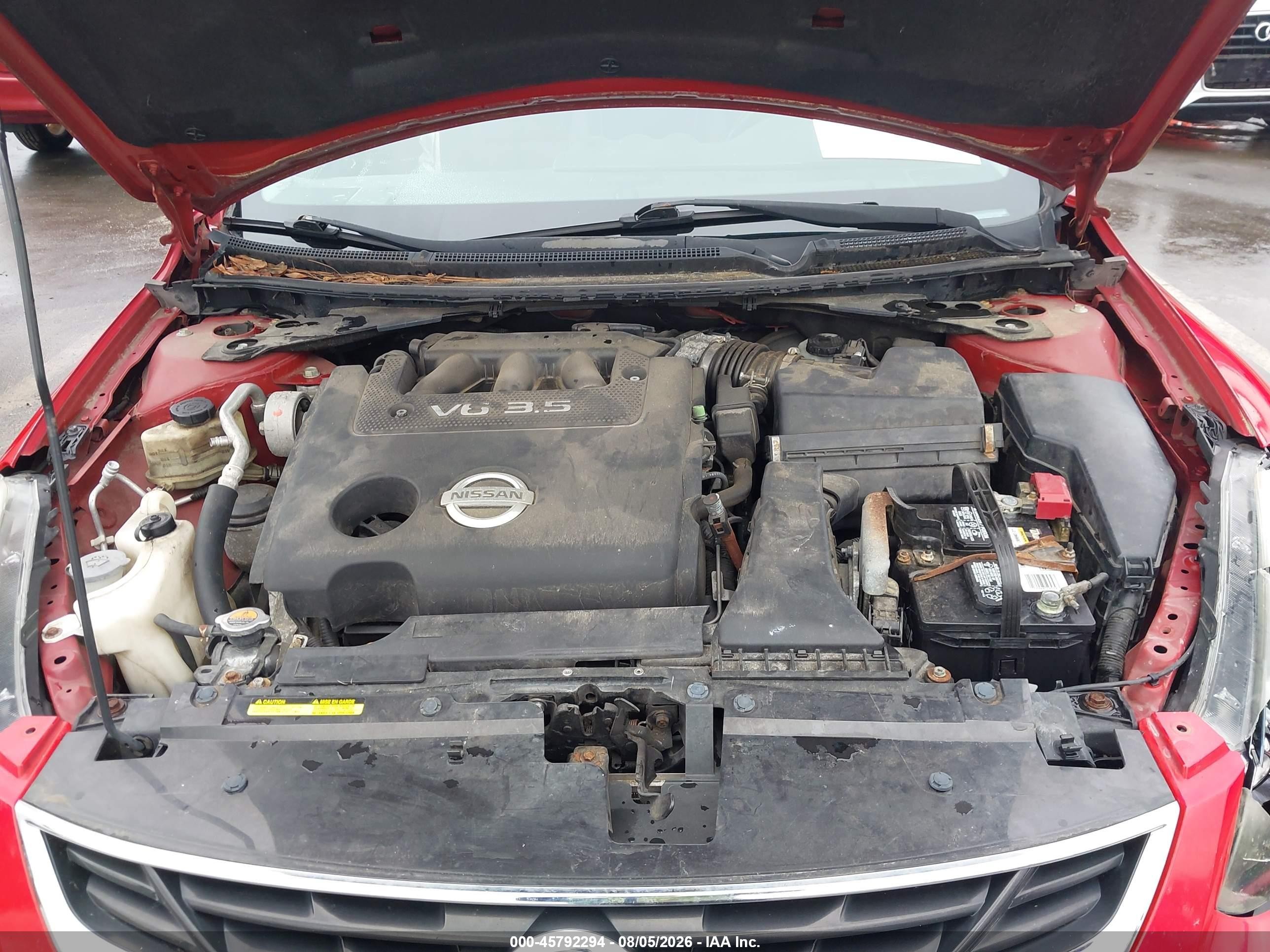 2010 Nissan Altima 3.5 Sr Красный vin: 1N4BL2EP6AC133062