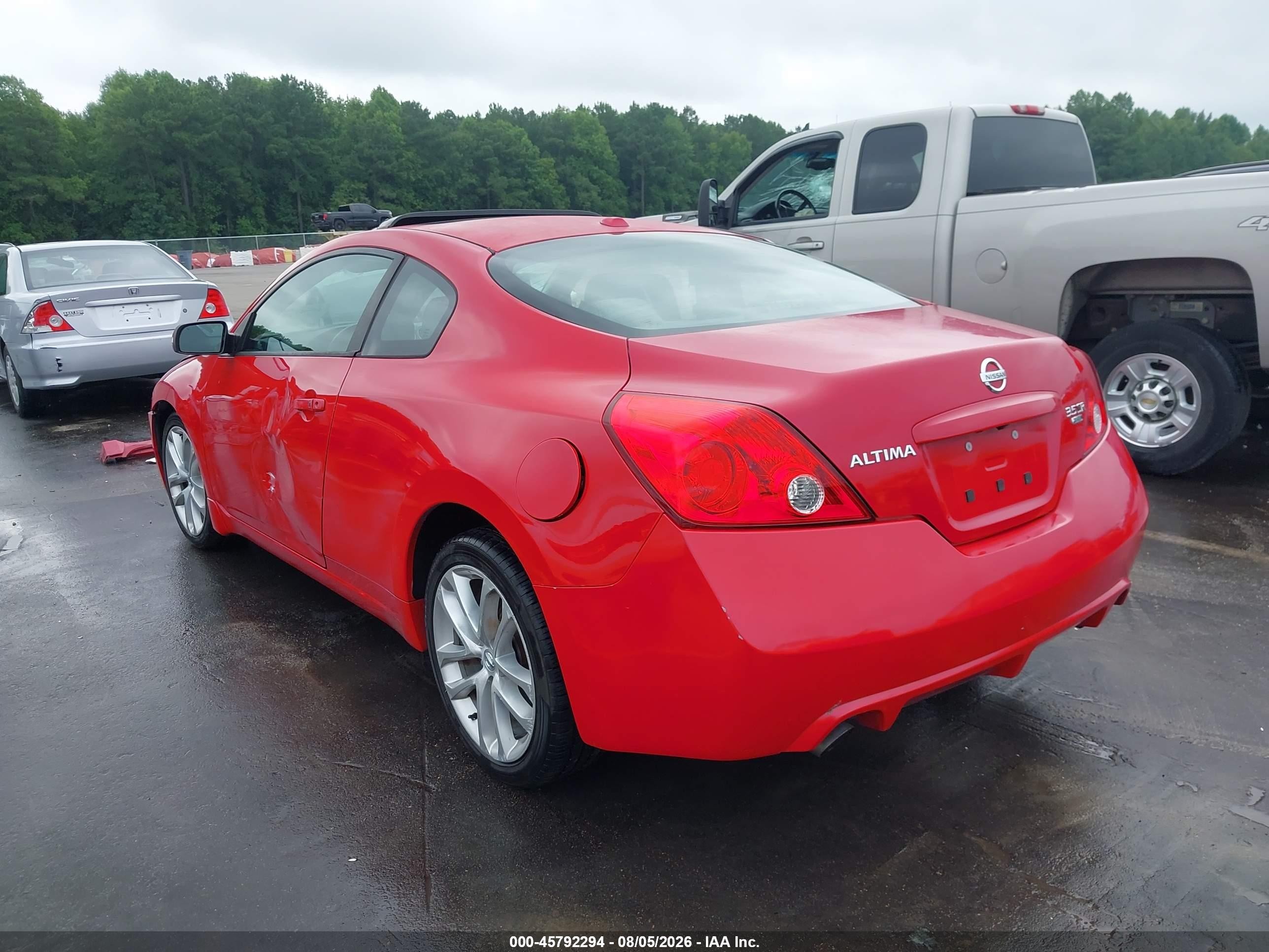 2010 Nissan Altima 3.5 Sr Красный vin: 1N4BL2EP6AC133062