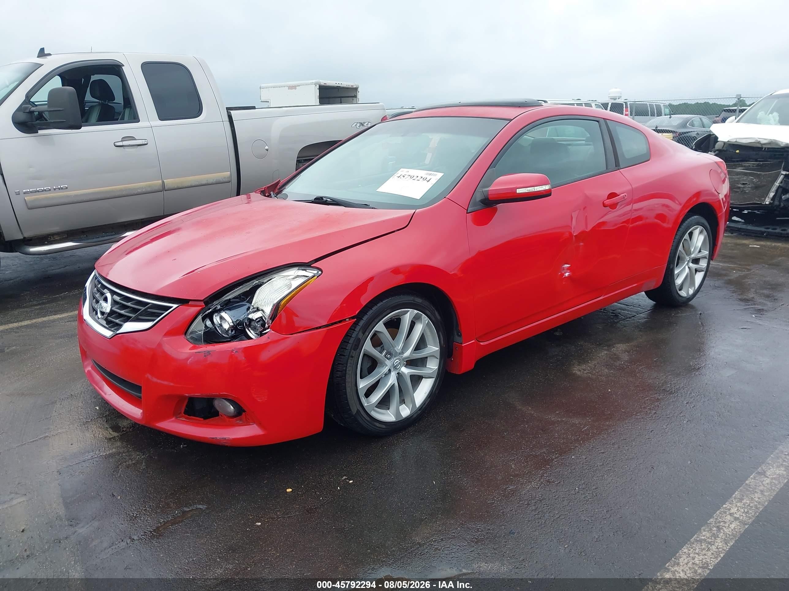 2010 Nissan Altima 3.5 Sr Красный vin: 1N4BL2EP6AC133062