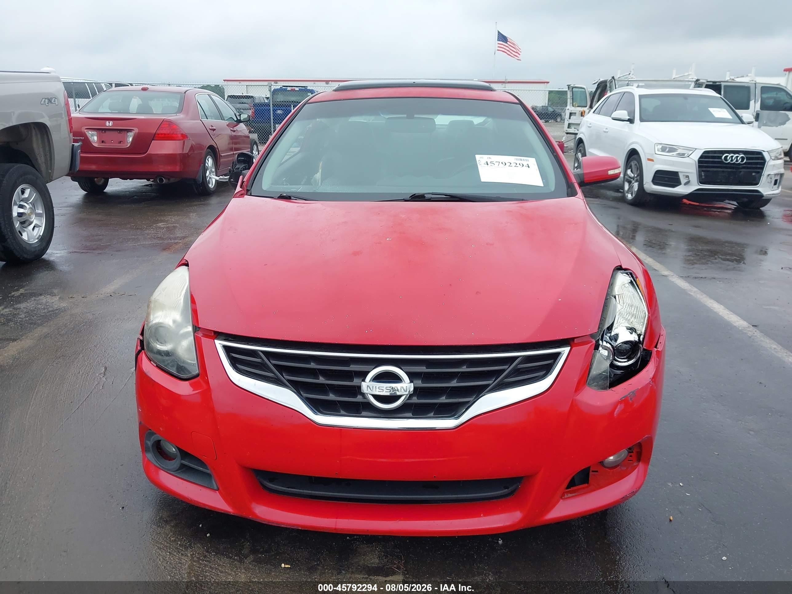 2010 Nissan Altima 3.5 Sr Красный vin: 1N4BL2EP6AC133062