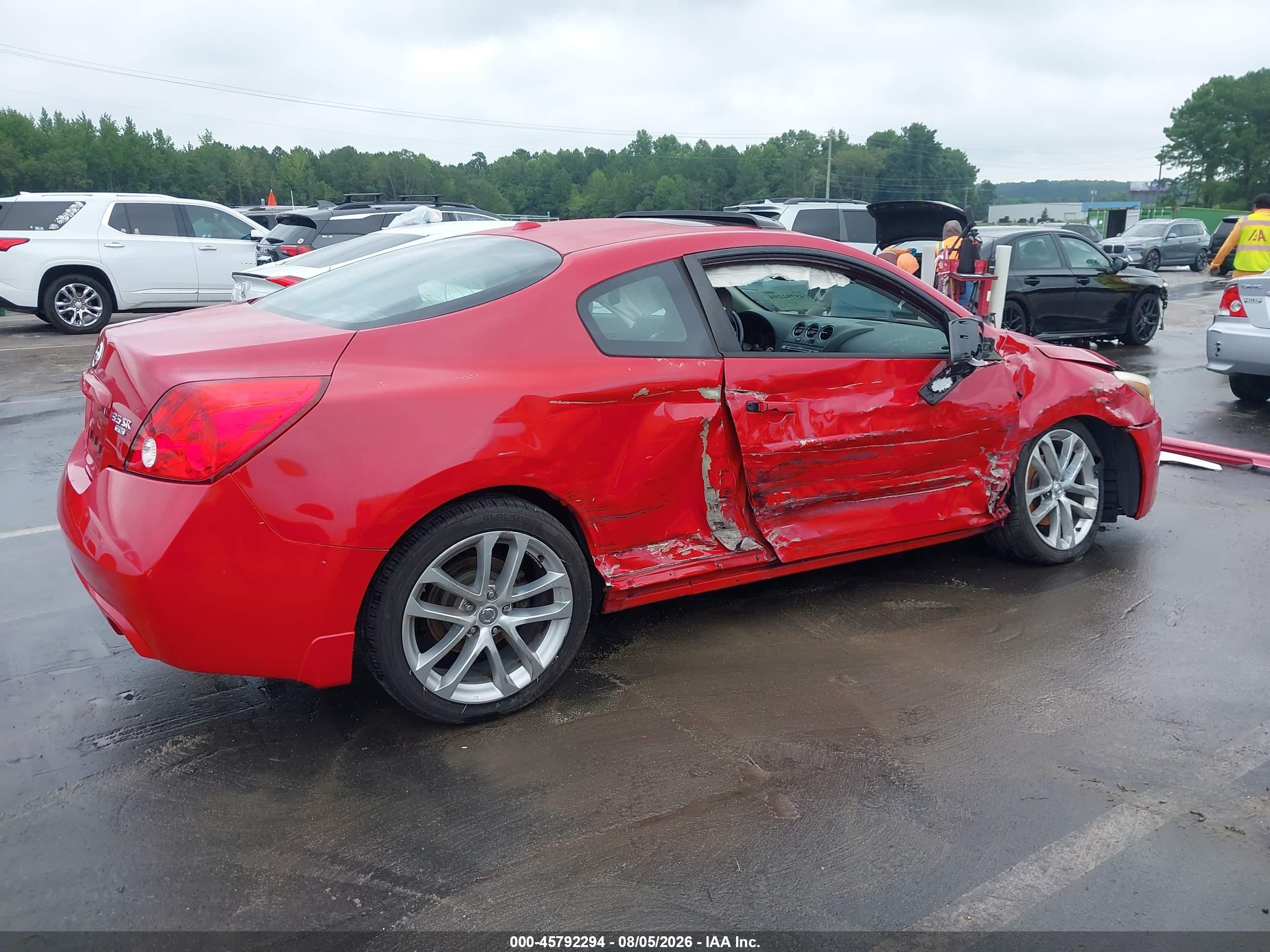 2010 Nissan Altima 3.5 Sr Красный vin: 1N4BL2EP6AC133062