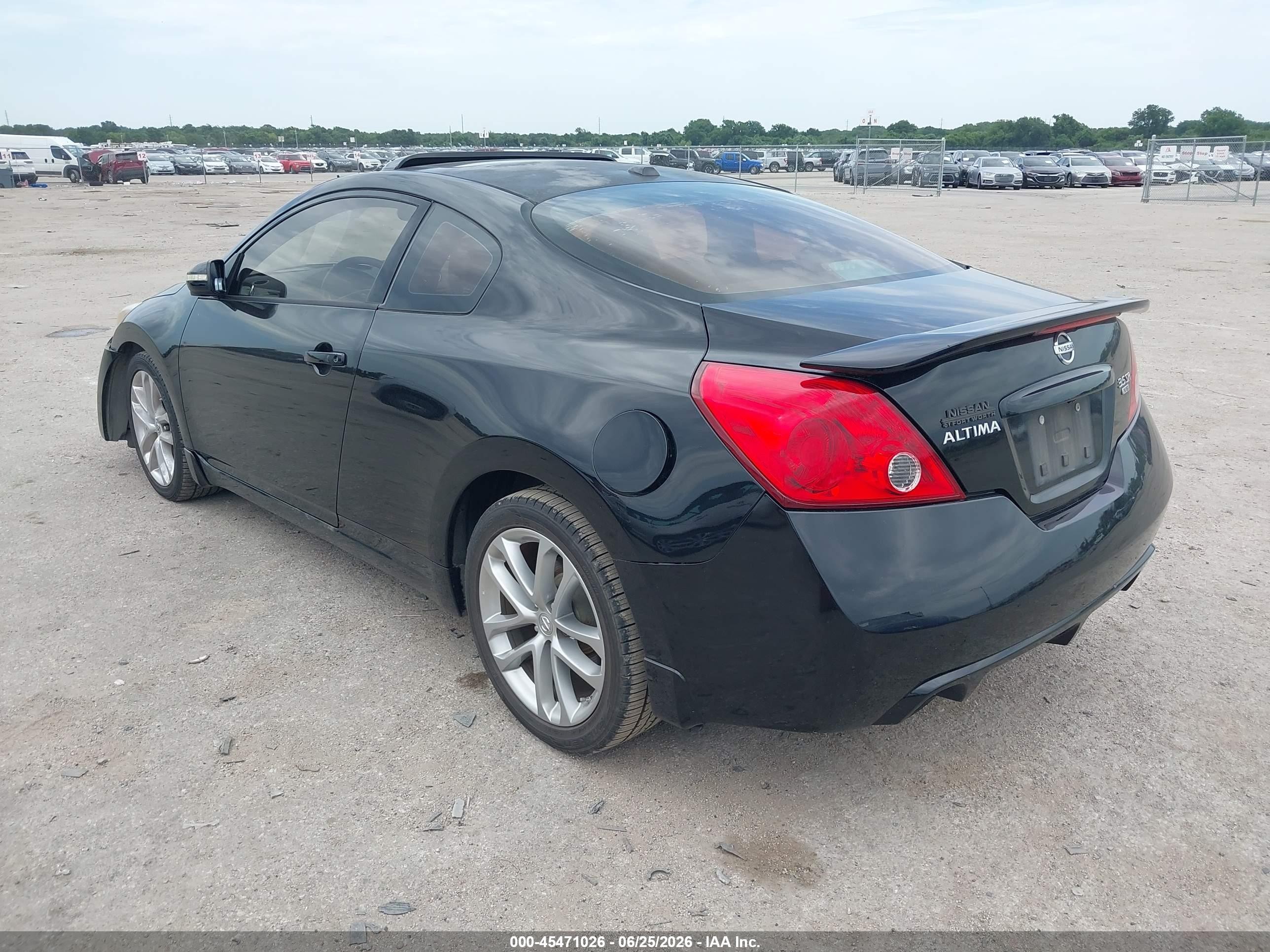 2012 Nissan Altima 3.5 Sr Black vin: 1N4BL2EP7CC217717