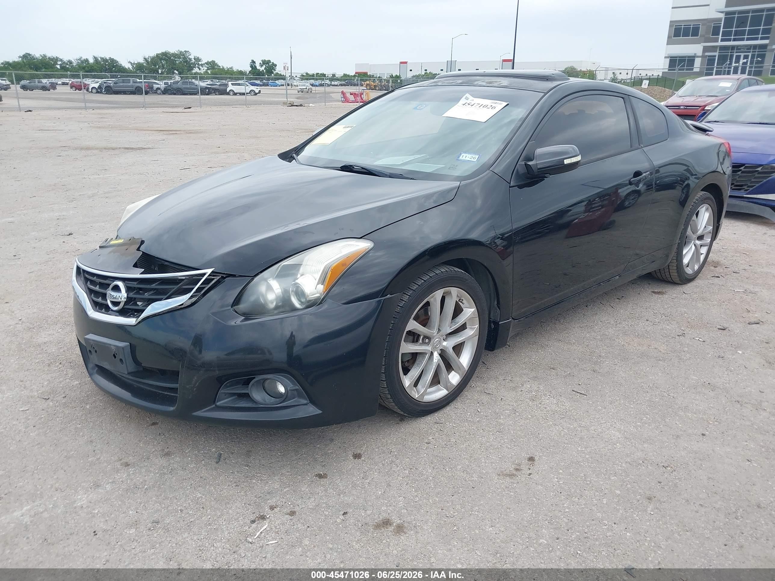 2012 Nissan Altima 3.5 Sr Black vin: 1N4BL2EP7CC217717