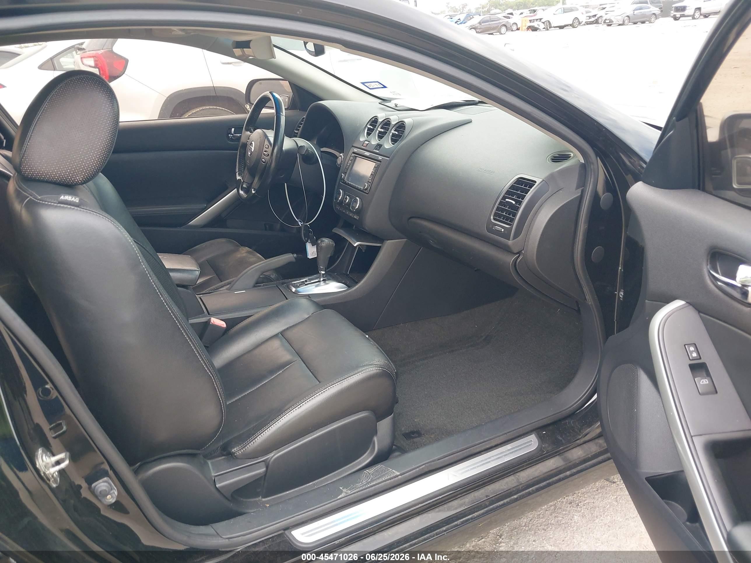2012 Nissan Altima 3.5 Sr Black vin: 1N4BL2EP7CC217717
