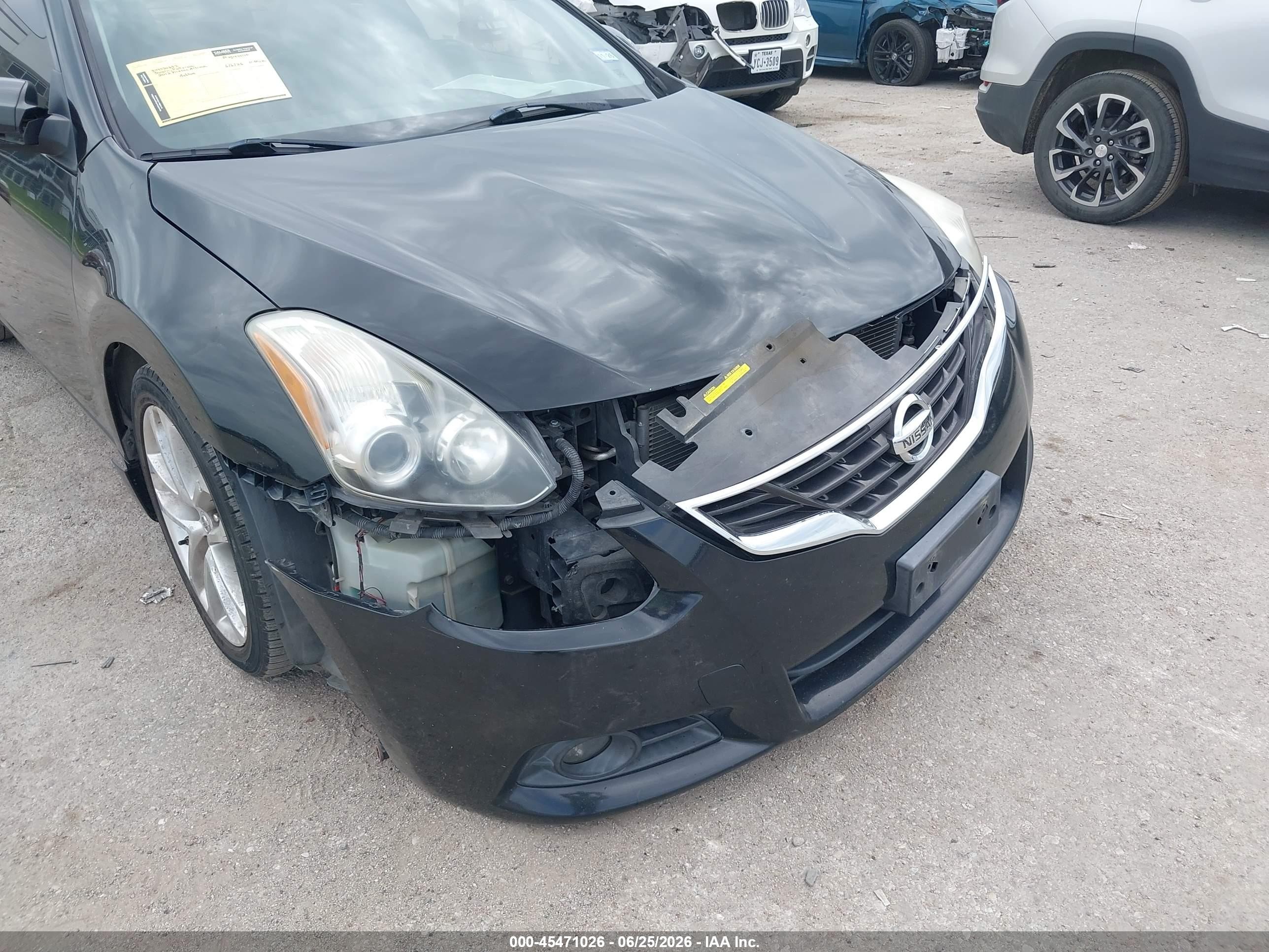 2012 Nissan Altima 3.5 Sr Black vin: 1N4BL2EP7CC217717