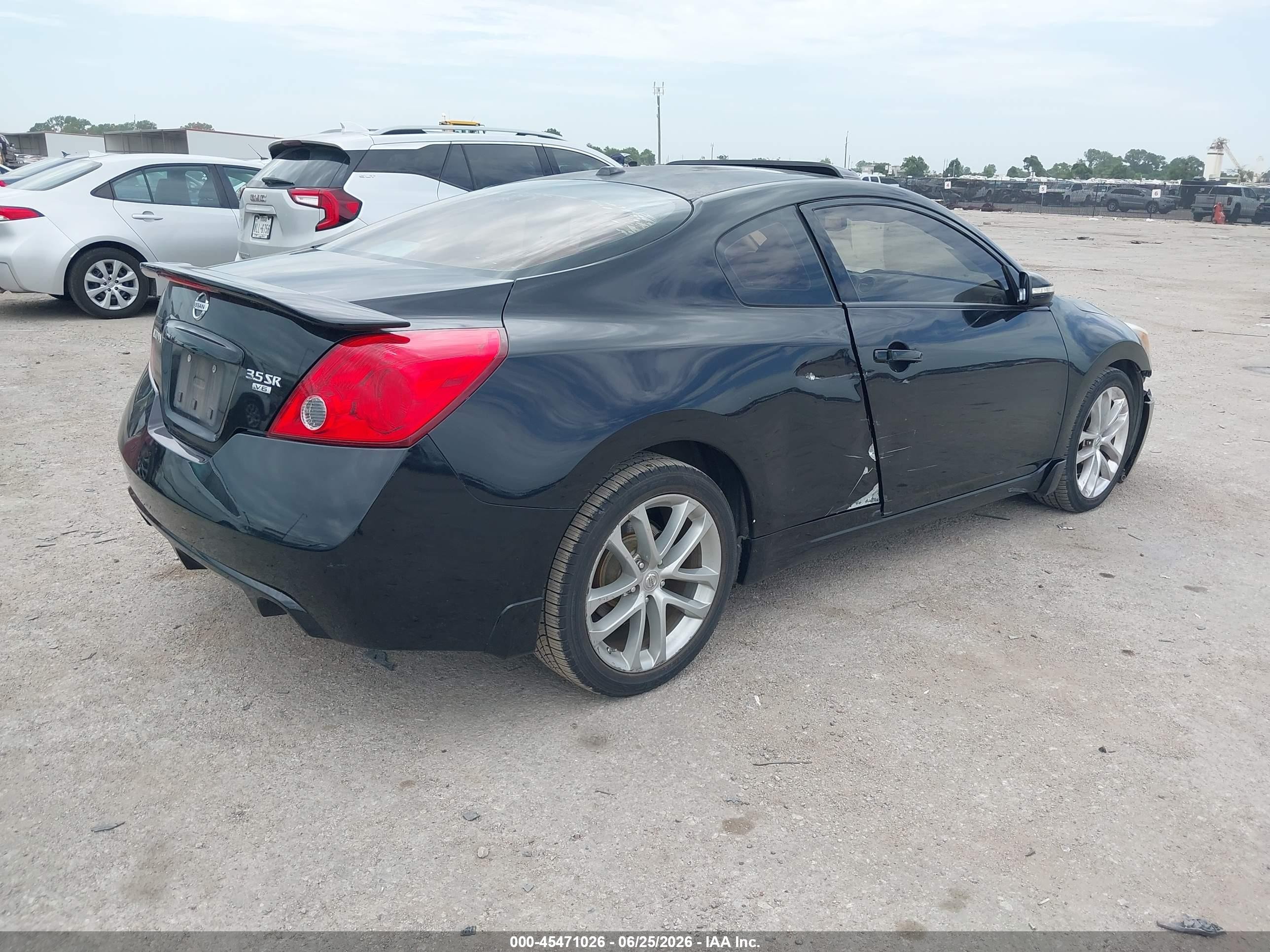 2012 Nissan Altima 3.5 Sr Black vin: 1N4BL2EP7CC217717