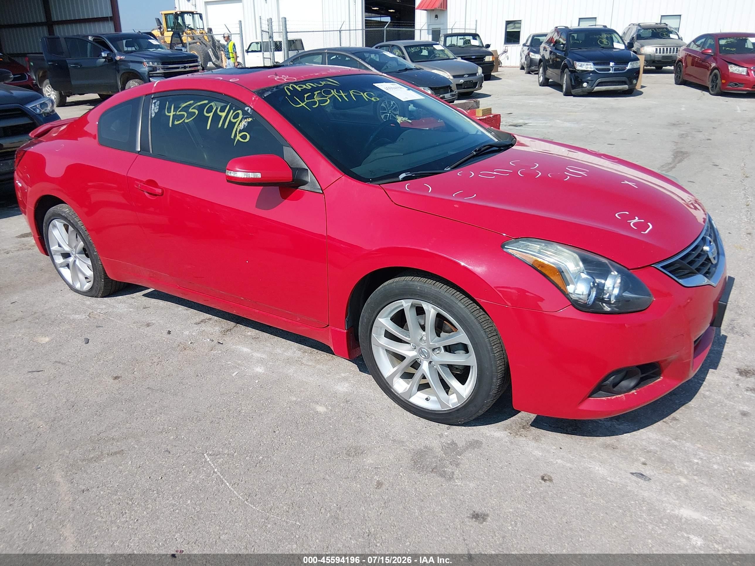 2012 Nissan Altima 3.5 Sr Красный vin: 1N4BL2EP9CC101063