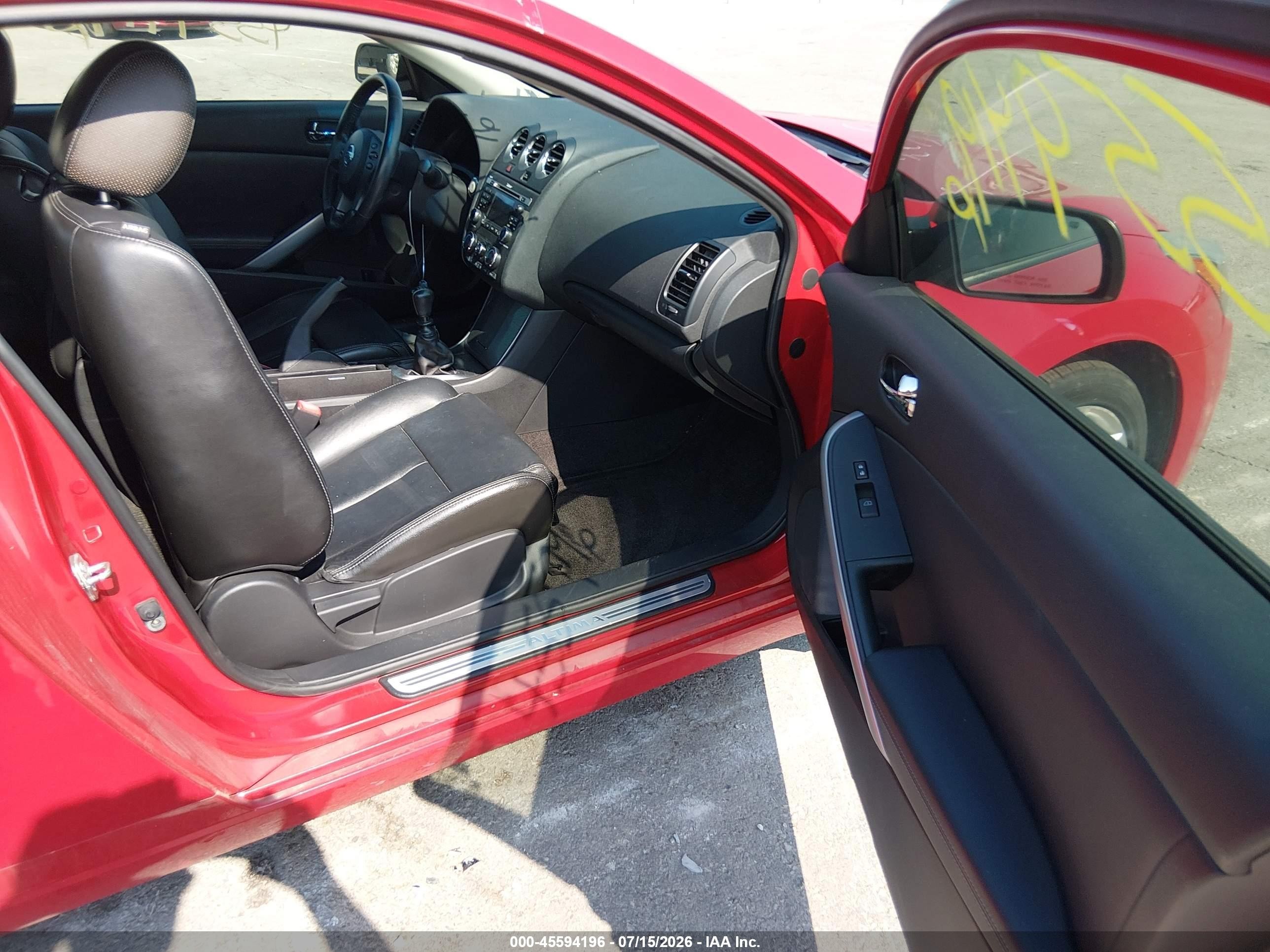 2012 Nissan Altima 3.5 Sr Красный vin: 1N4BL2EP9CC101063