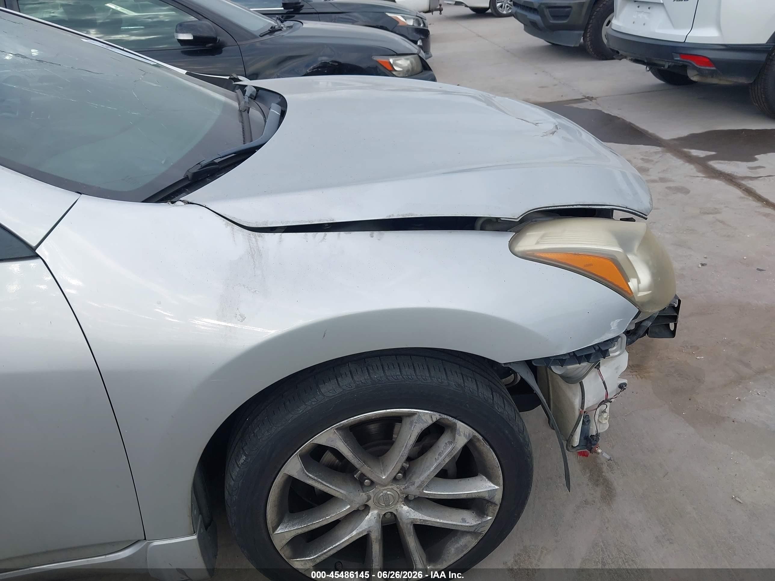 2012 Nissan Altima 3.5 Sr Silver vin: 1N4BL2EP9CC138193