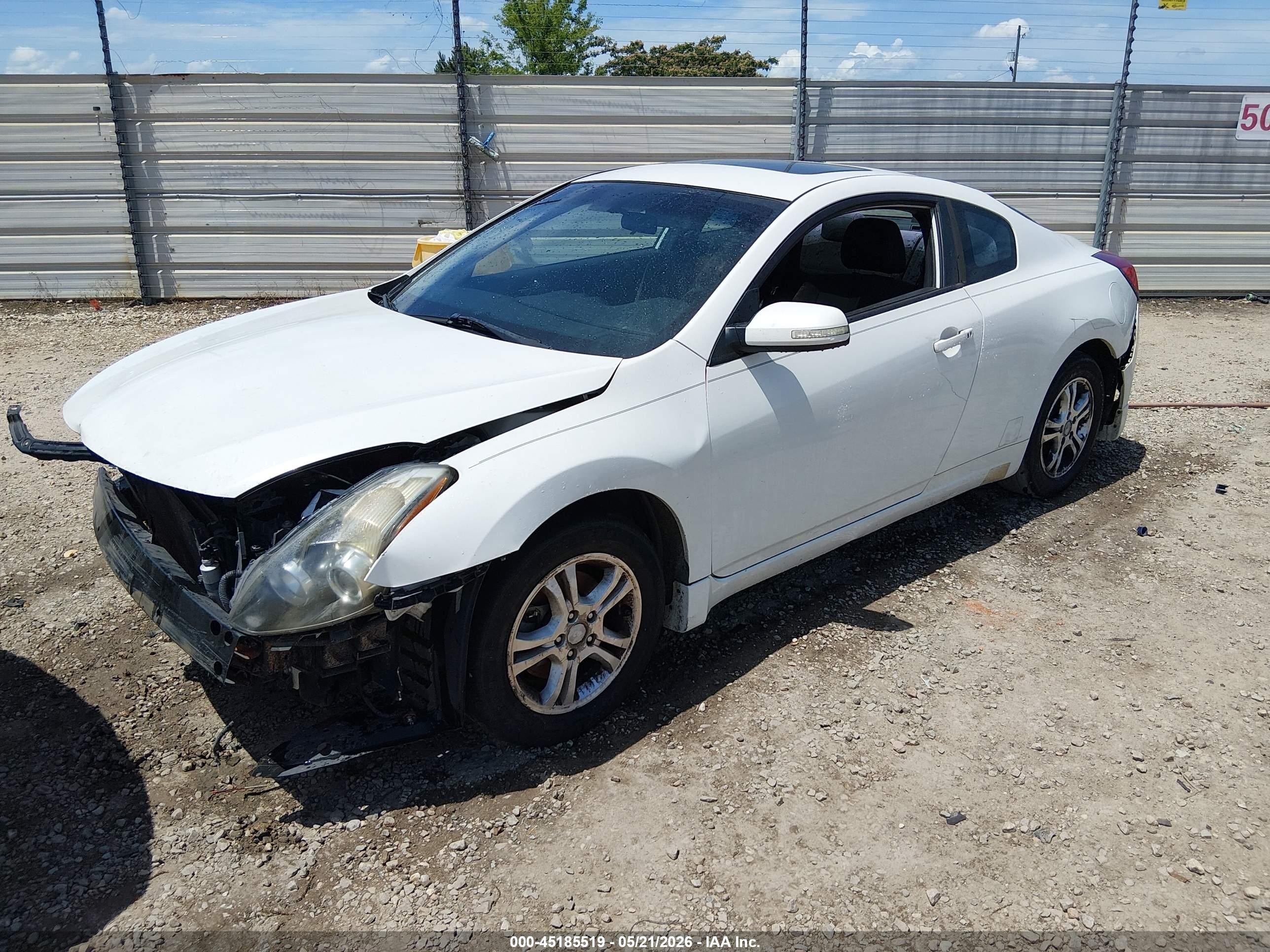 2012 Nissan Altima 3.5 Sr White vin: 1N4BL2EP9CC263873