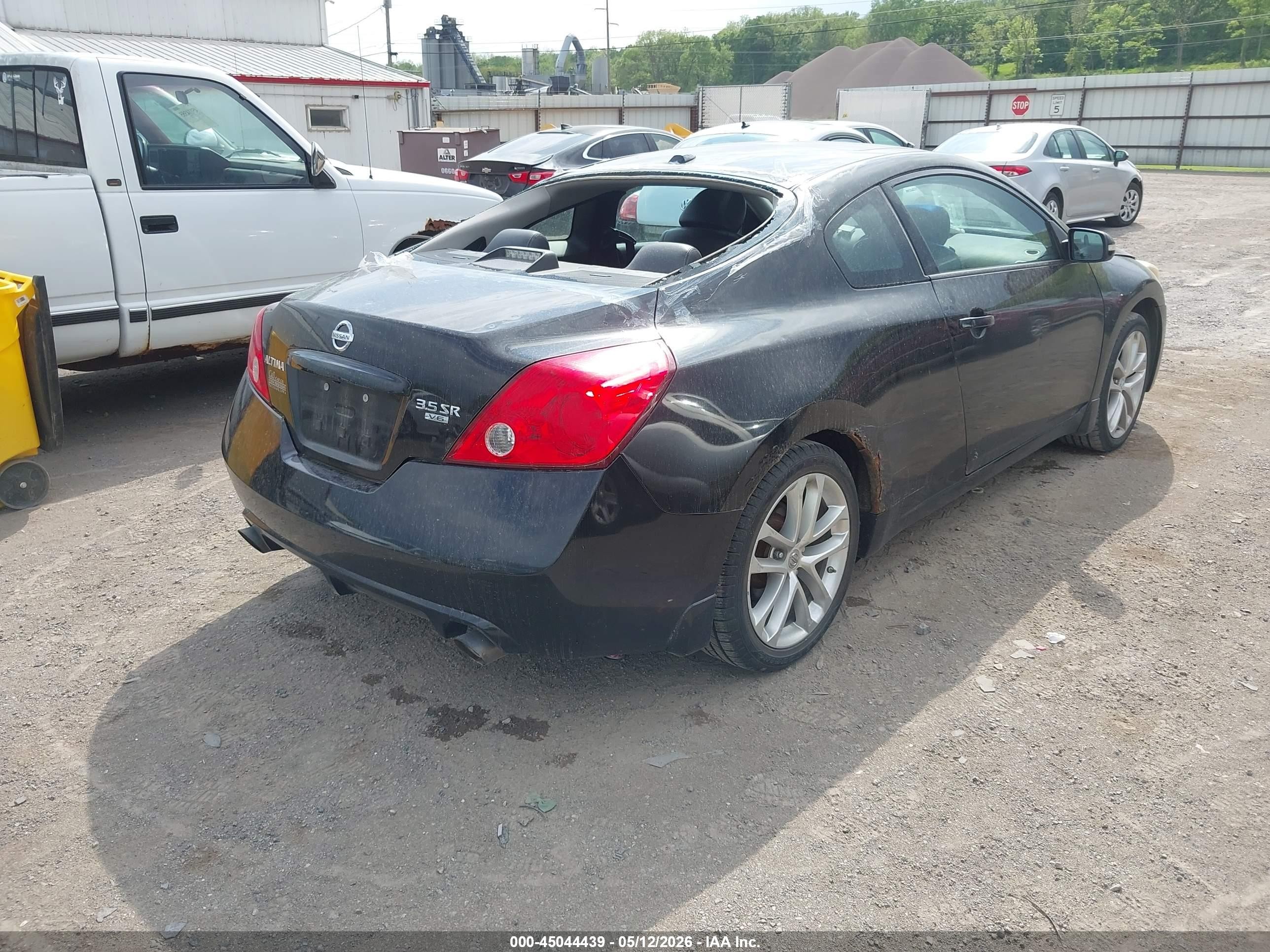 2012 Nissan Altima 3.5 Sr Black vin: 1N4BL2EP9CC264425