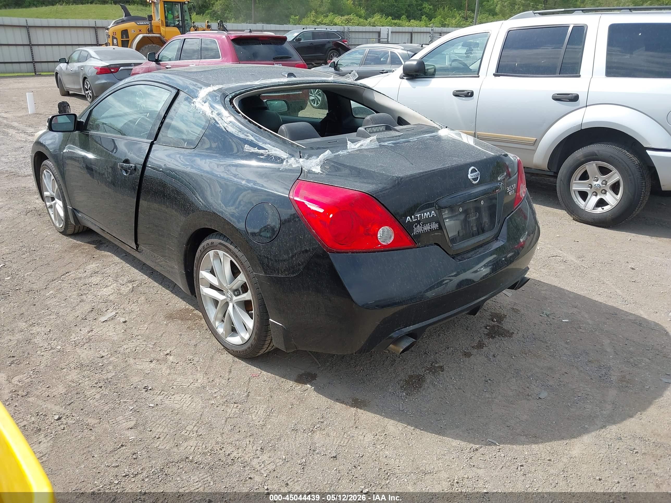 2012 Nissan Altima 3.5 Sr Black vin: 1N4BL2EP9CC264425