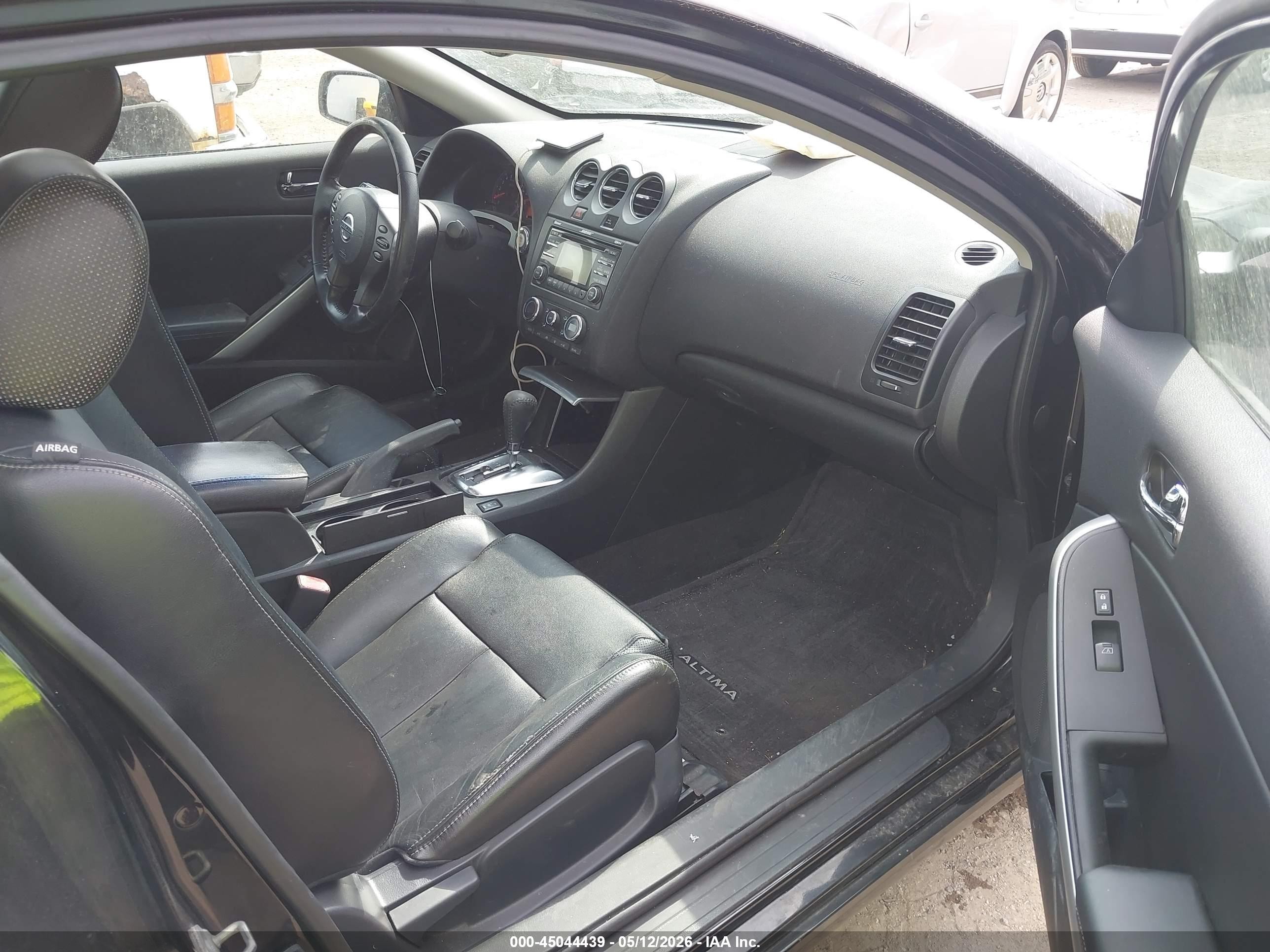 2012 Nissan Altima 3.5 Sr Black vin: 1N4BL2EP9CC264425