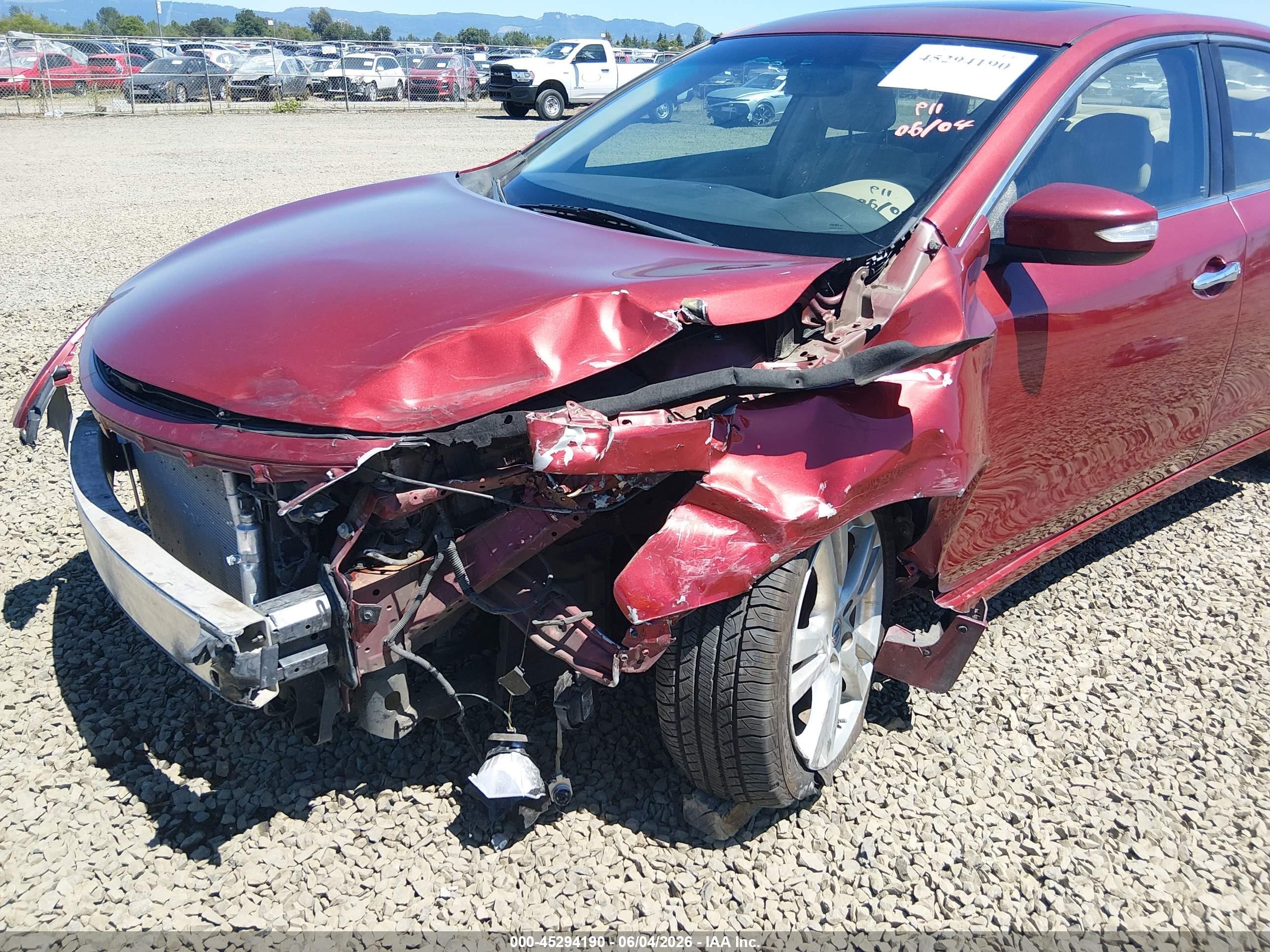 2013 Nissan Altima 3.5 Sl Red vin: 1N4BL3AP0DC281577